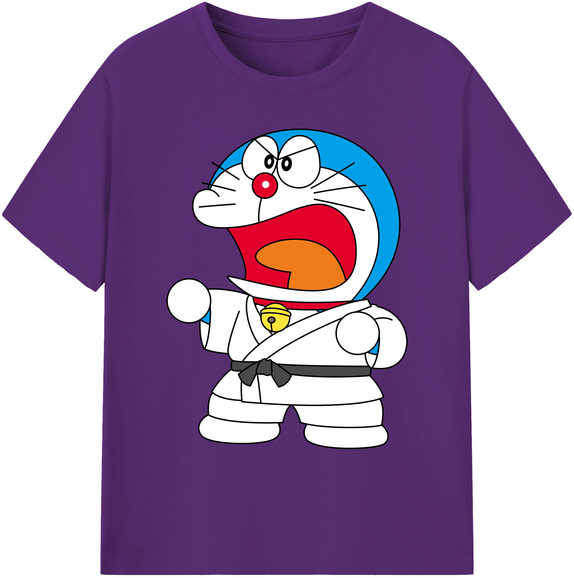 （画像用） ドラえもん Doraemon 綿100％ メンズ半袖Tシャツ｜肌触りやわらか＆通気性