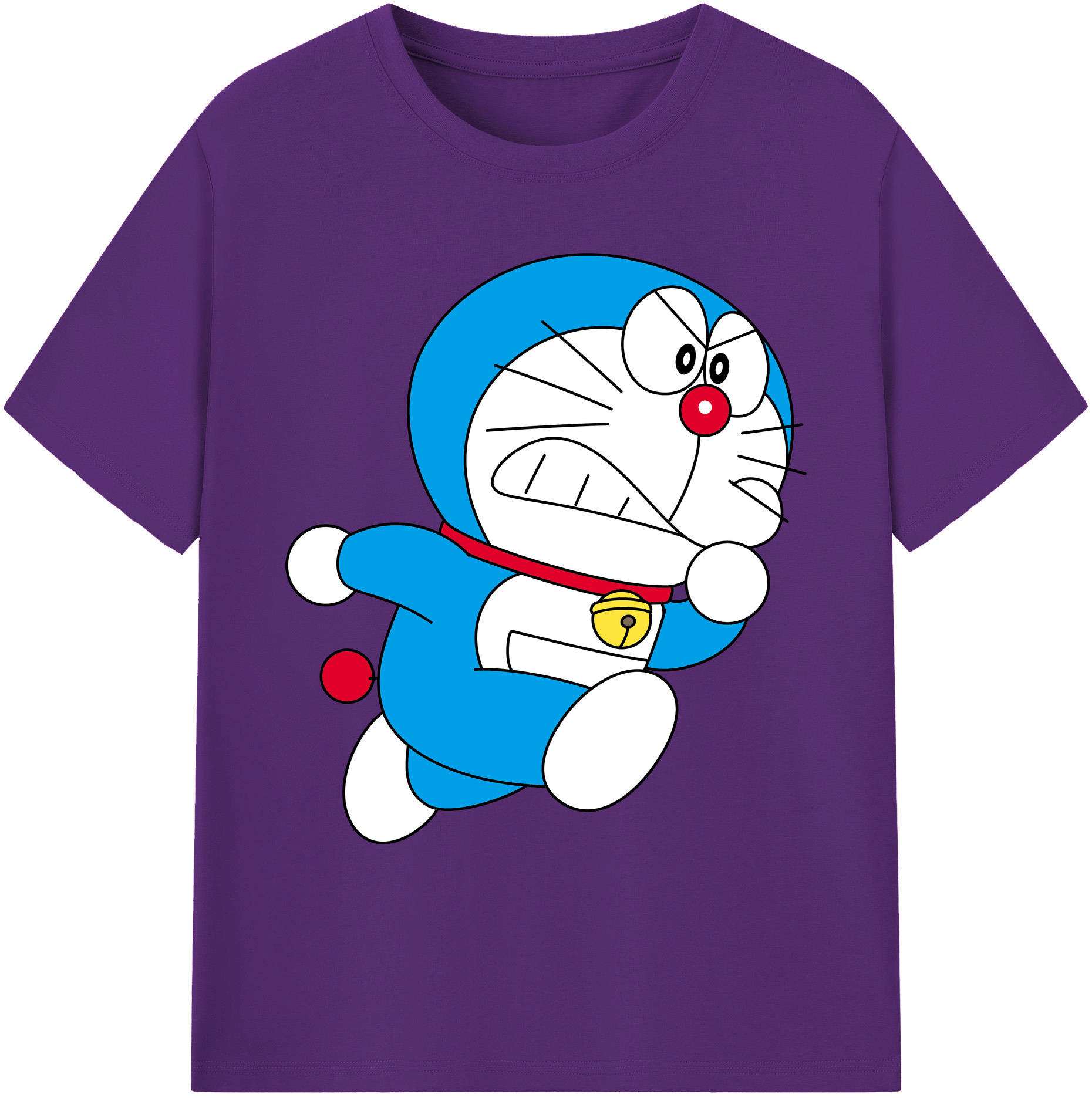 （画像用） ドラえもん Doraemon 綿100％ メンズ半袖Tシャツ｜肌触りやわらか＆通気性