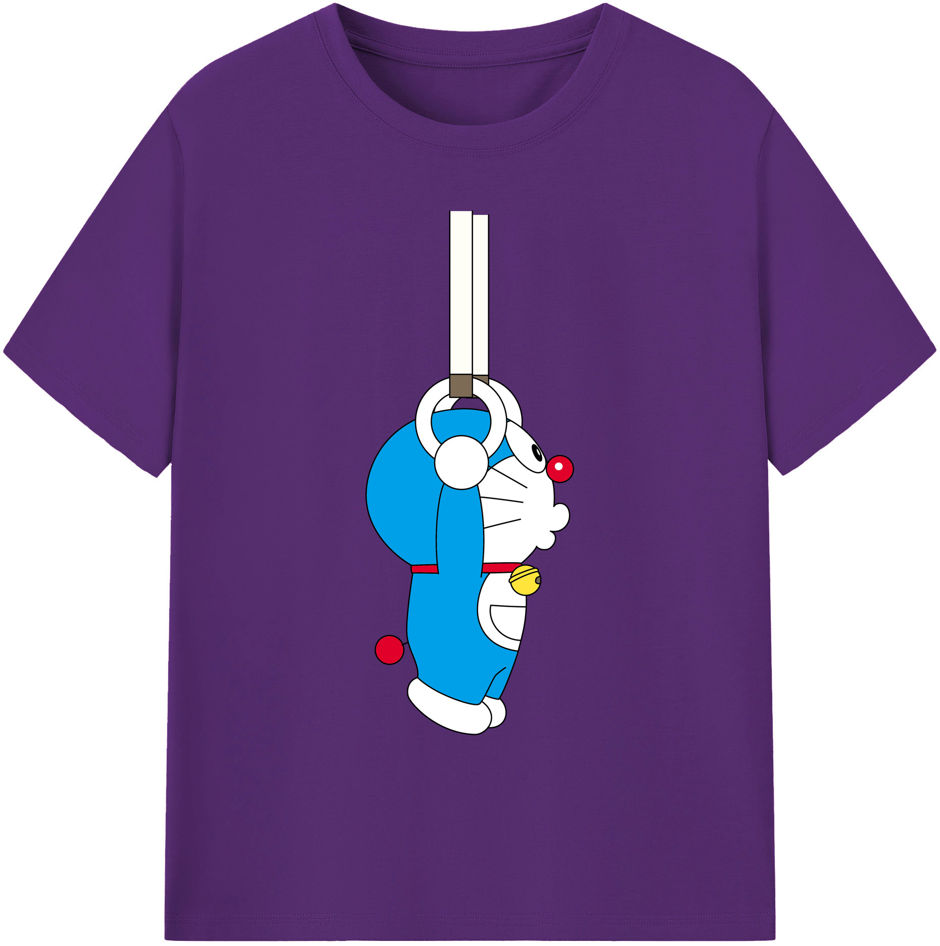 （画像用） ドラえもん Doraemon 綿100％ メンズ半袖Tシャツ｜肌触りやわらか＆通気性