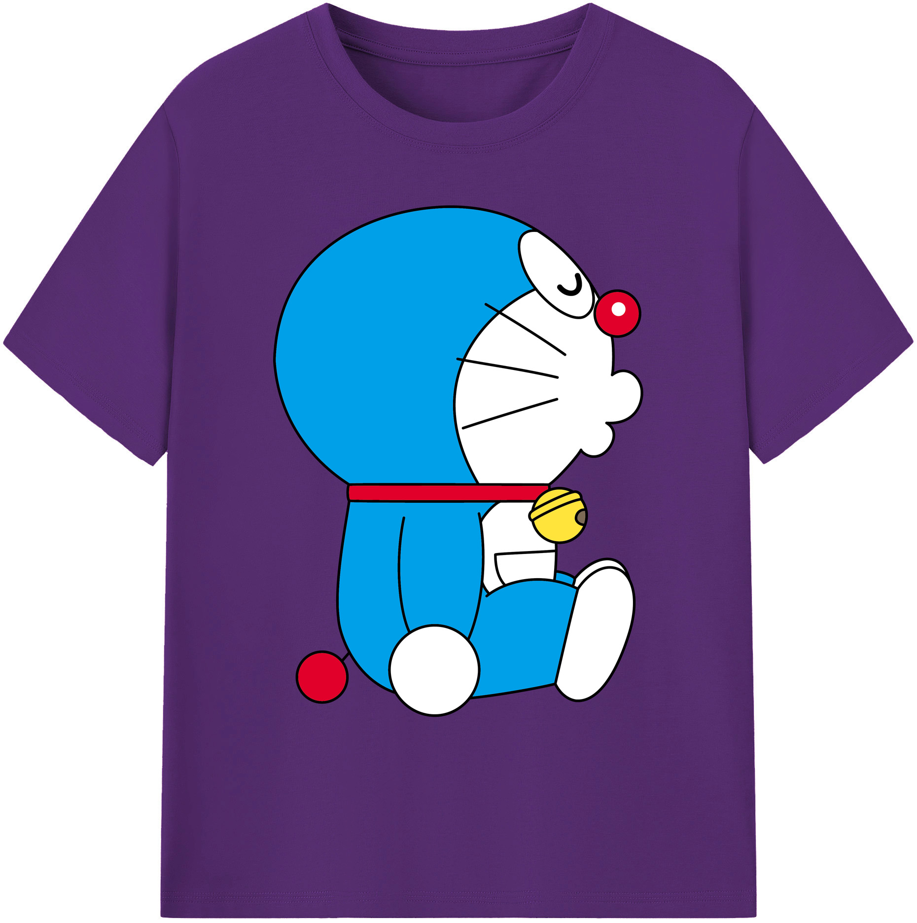 （画像用） ドラえもん Doraemon 綿100％ メンズ半袖Tシャツ｜肌触りやわらか＆通気性