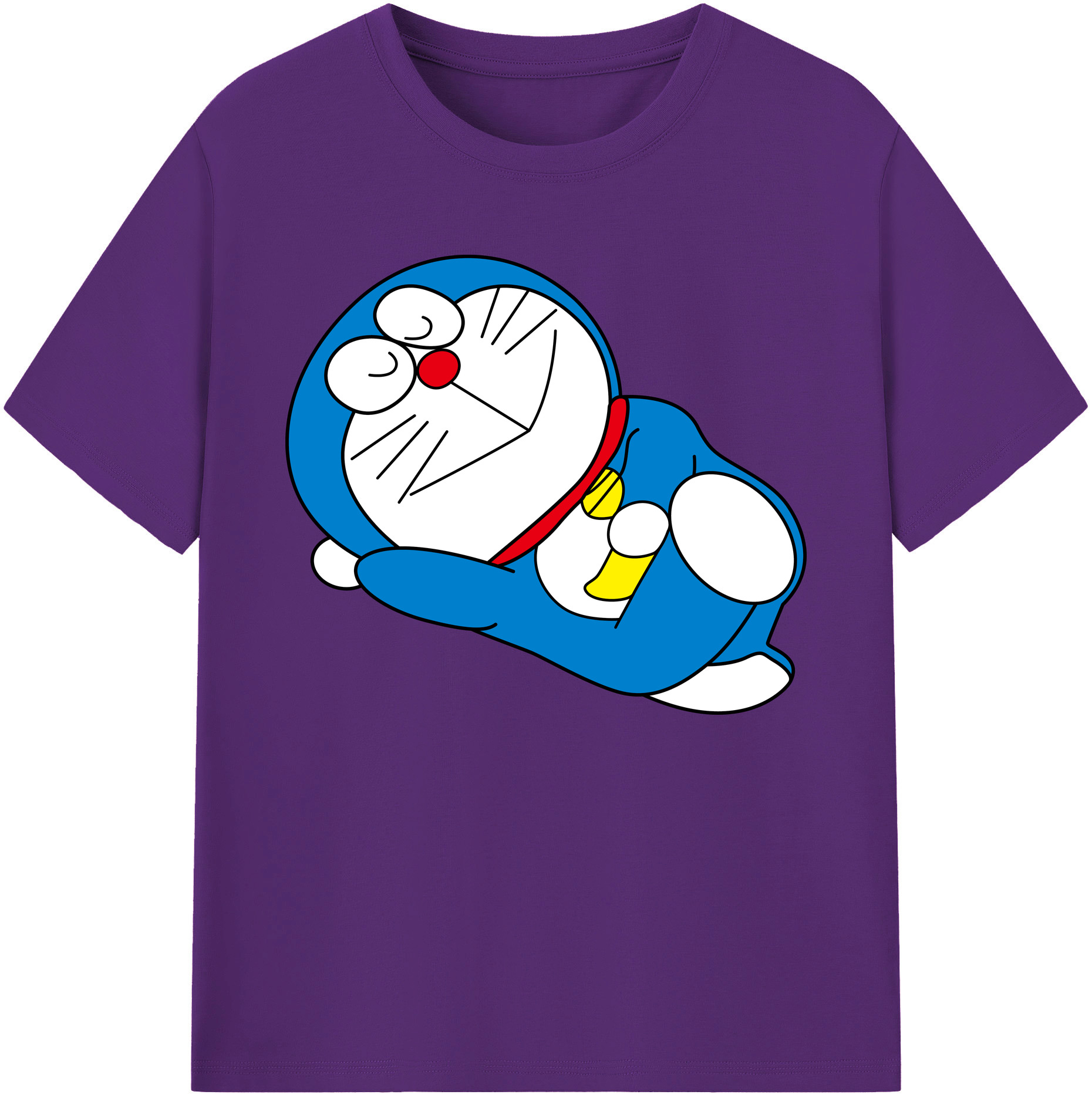 （画像用） ドラえもん Doraemon 綿100％ メンズ半袖Tシャツ｜肌触りやわらか＆通気性
