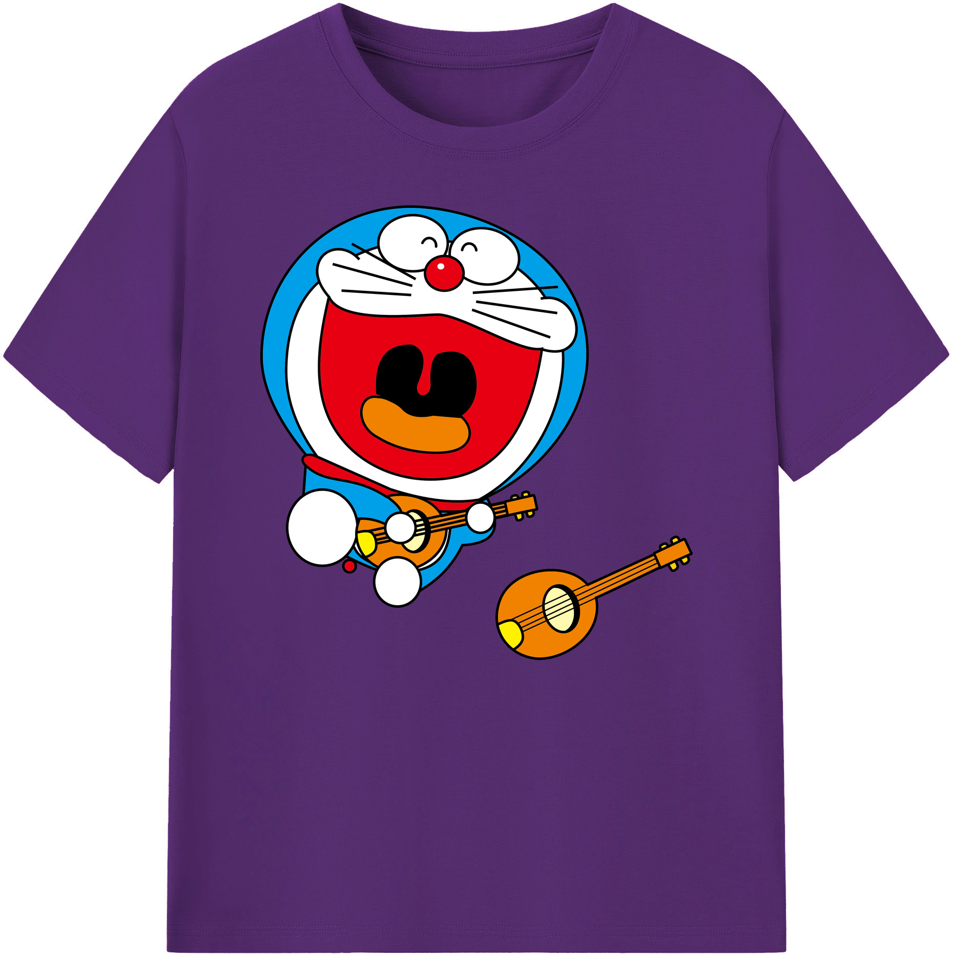 （画像用） ドラえもん Doraemon 綿100％ メンズ半袖Tシャツ｜肌触りやわらか＆通気性