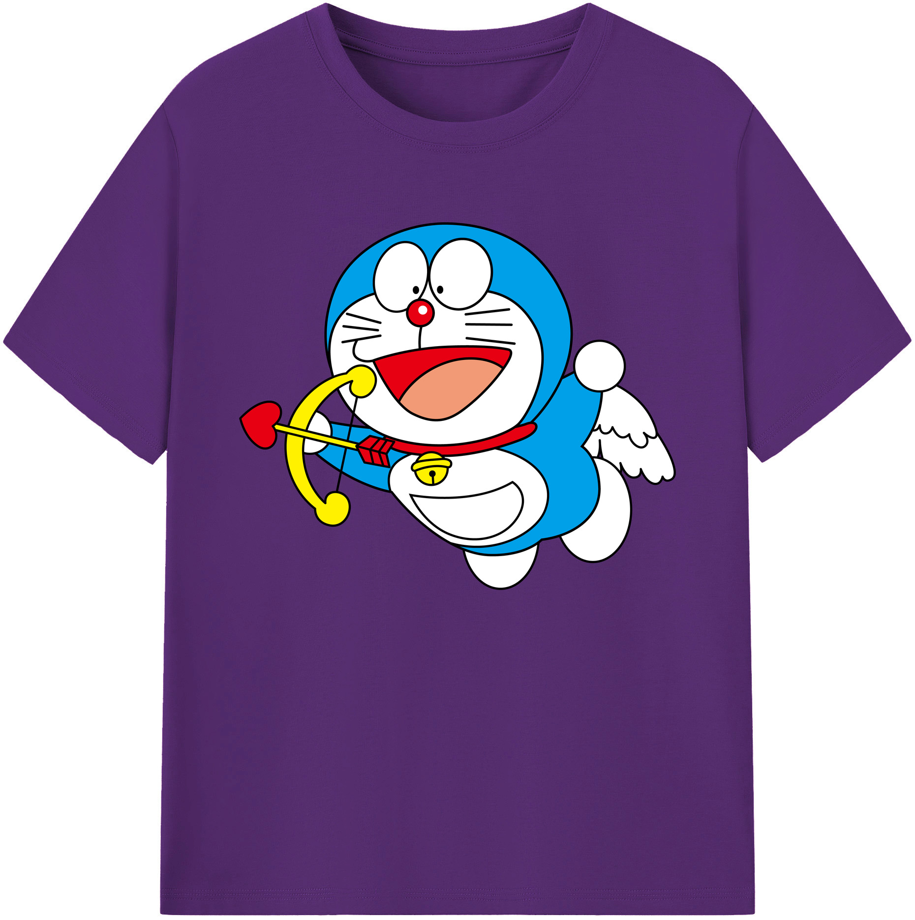 （画像用） ドラえもん Doraemon 綿100％ メンズ半袖Tシャツ｜肌触りやわらか＆通気性