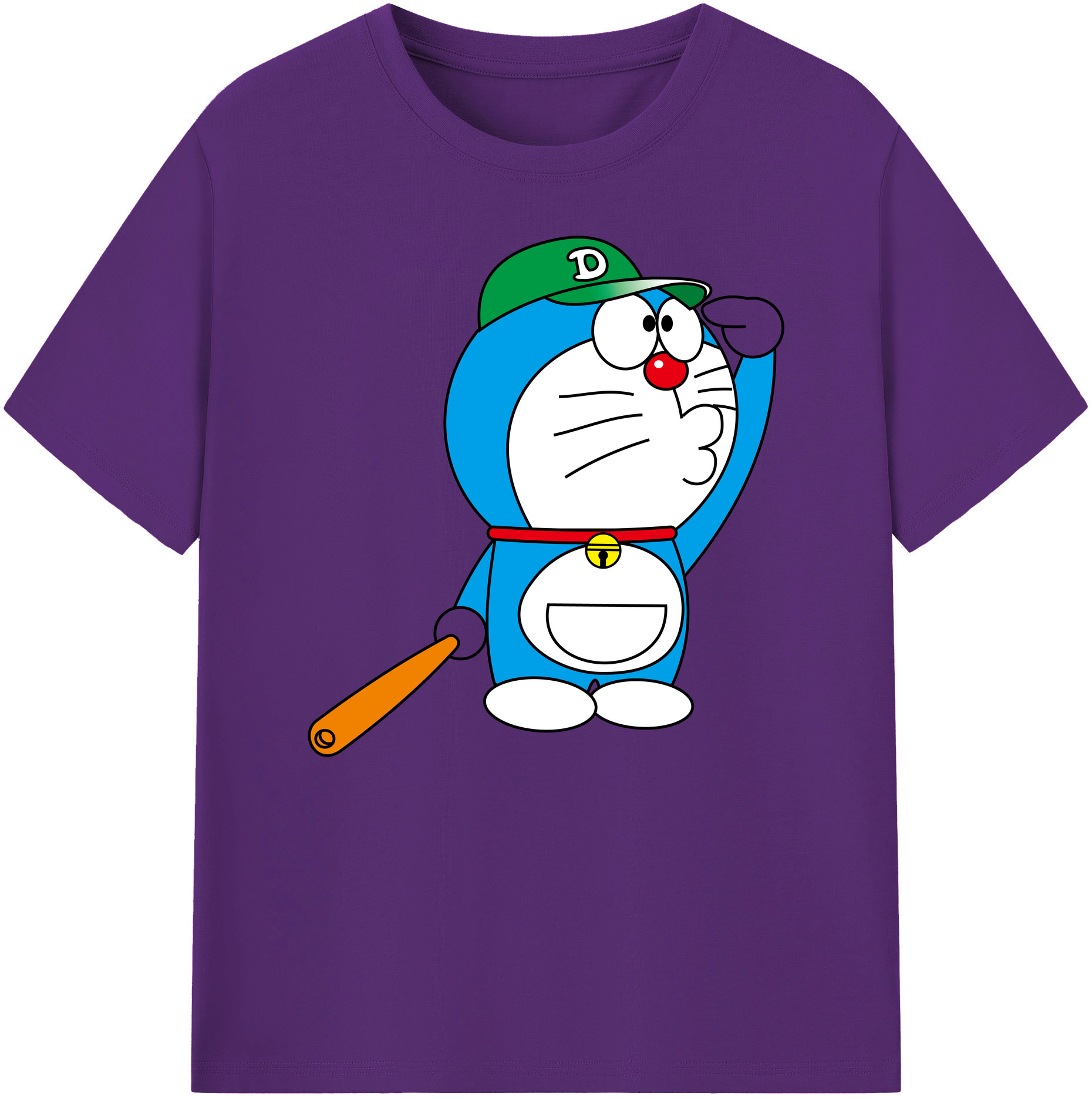 （画像用） ドラえもん Doraemon 綿100％ メンズ半袖Tシャツ｜肌触りやわらか＆通気性