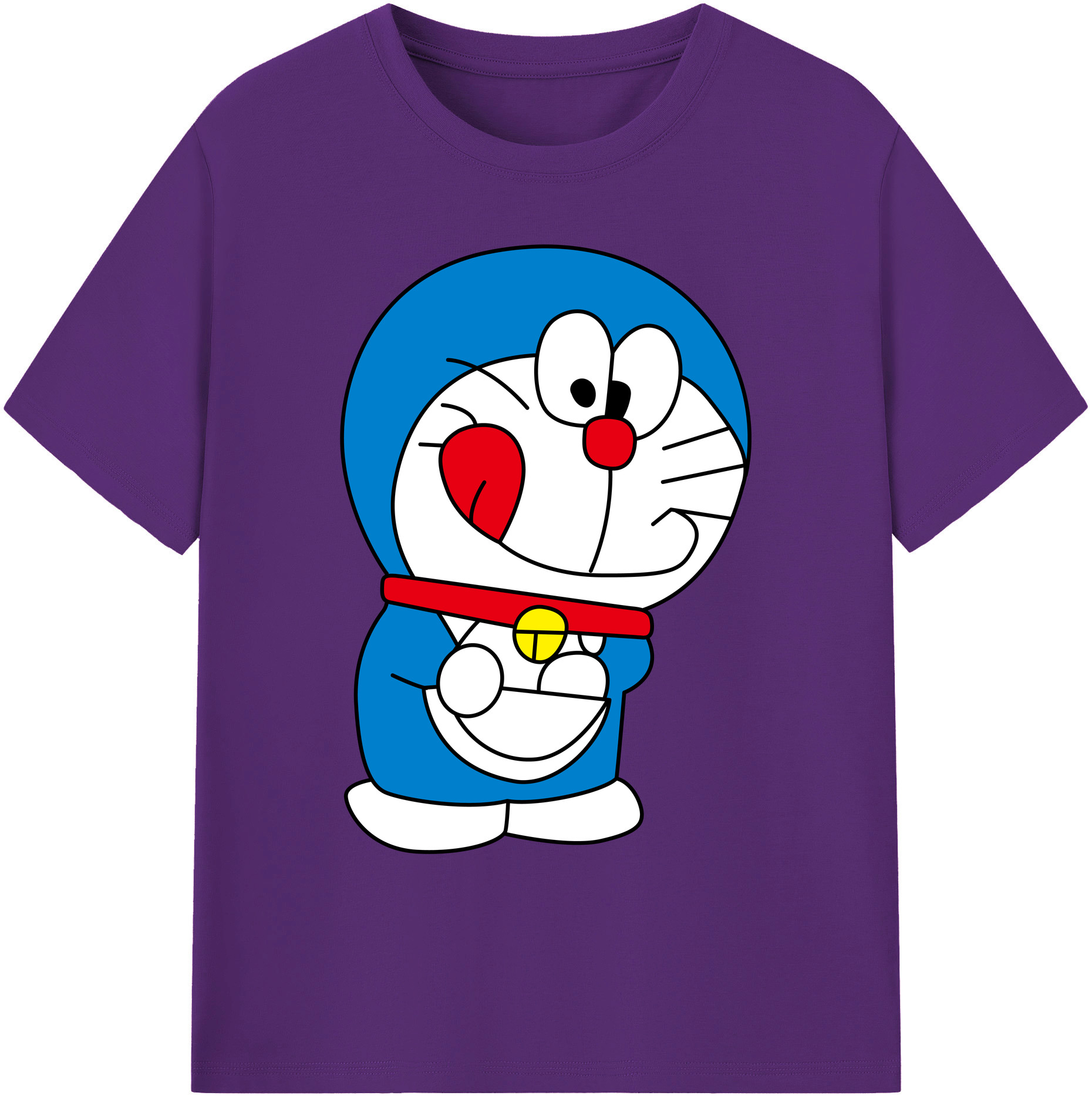 （画像用） ドラえもん Doraemon 綿100％ メンズ半袖Tシャツ｜肌触りやわらか＆通気性