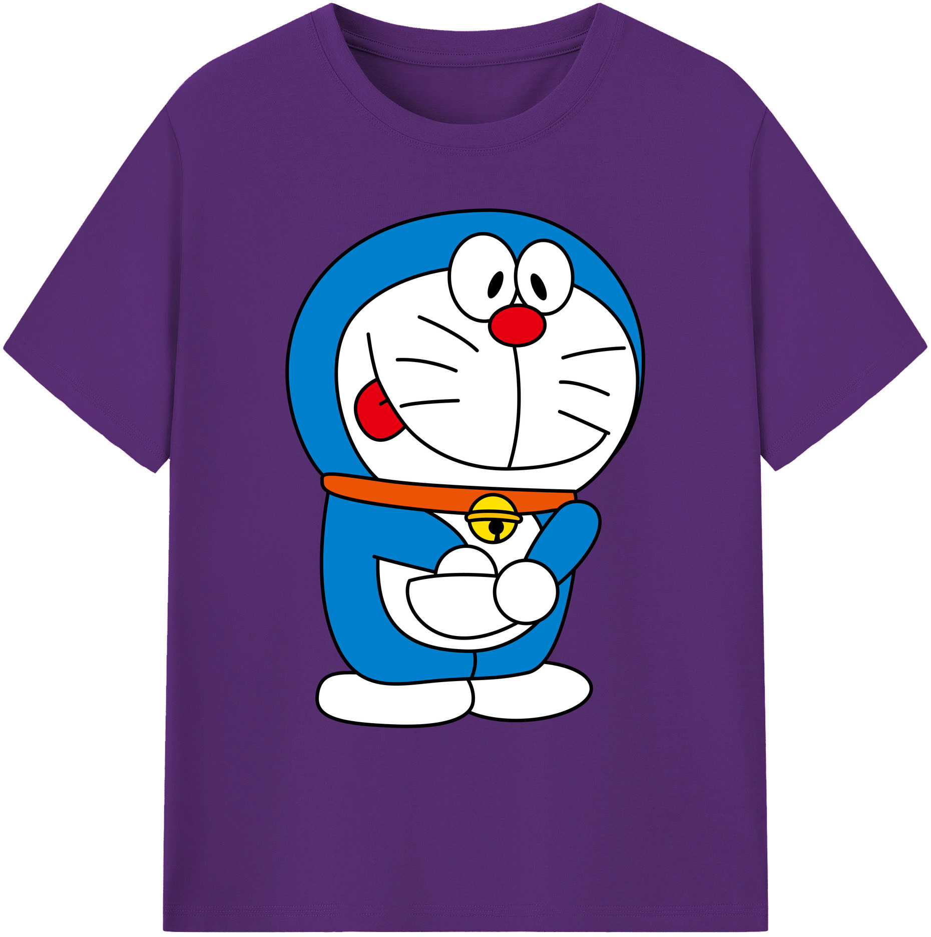 （画像用） ドラえもん Doraemon 綿100％ メンズ半袖Tシャツ｜肌触りやわらか＆通気性