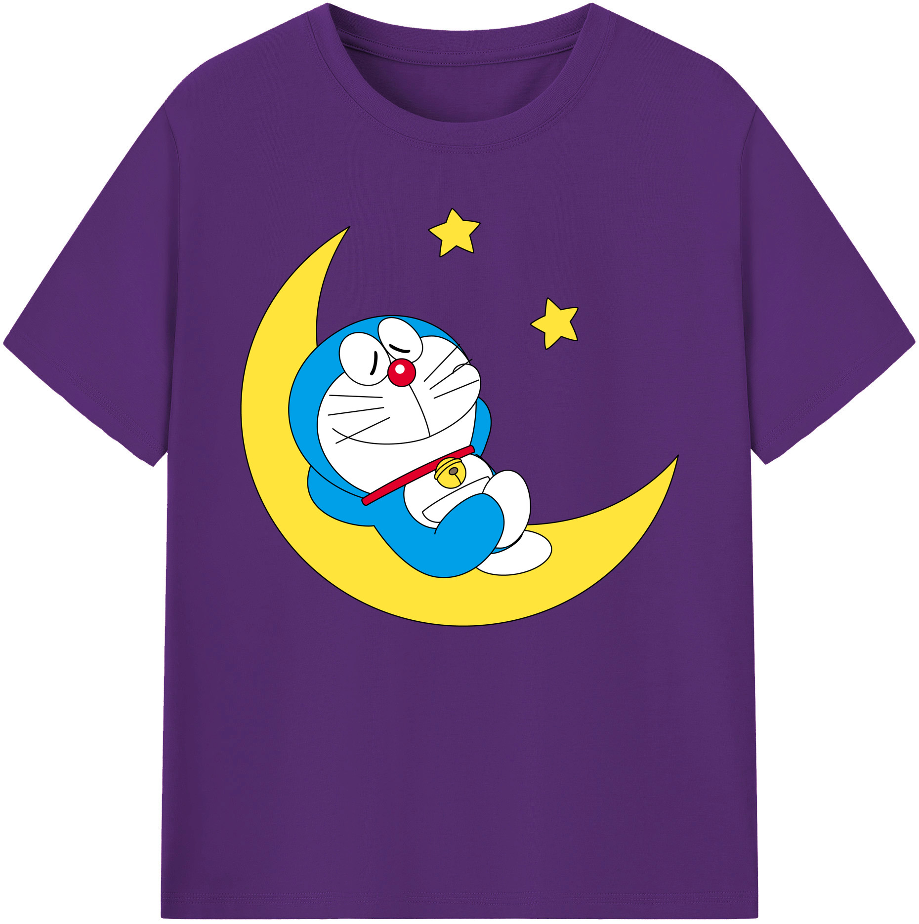 （画像用） ドラえもん Doraemon 綿100％ メンズ半袖Tシャツ｜肌触りやわらか＆通気性