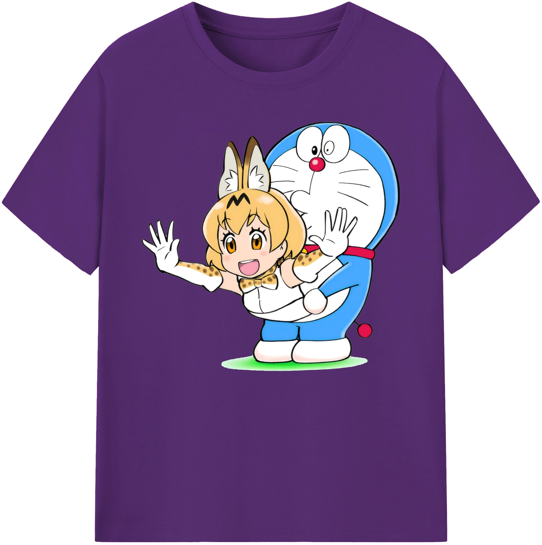（画像用） ドラえもん Doraemon 綿100％ メンズ半袖Tシャツ｜肌触りやわらか＆通気性