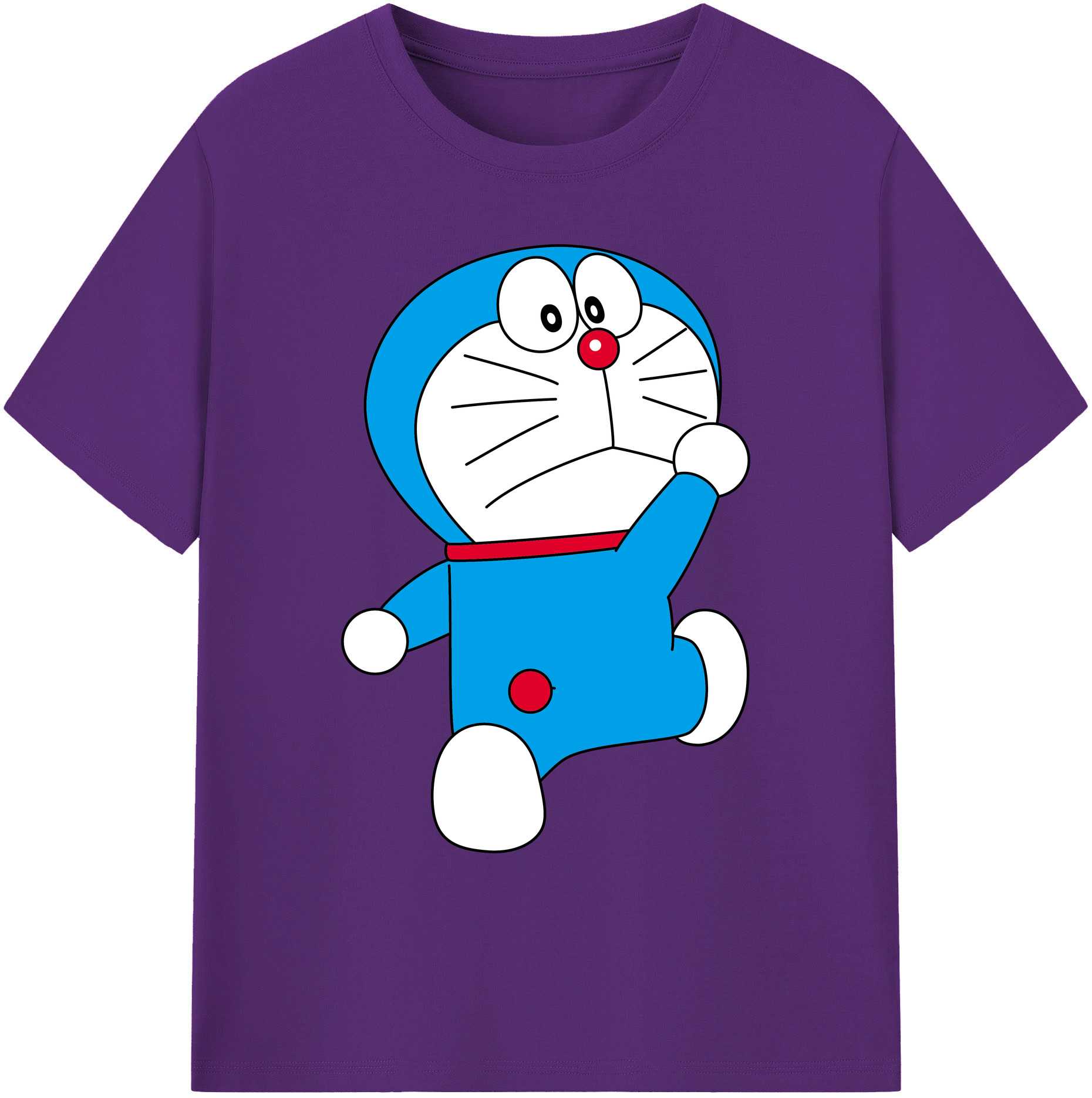 （画像用） ドラえもん Doraemon 綿100％ メンズ半袖Tシャツ｜肌触りやわらか＆通気性