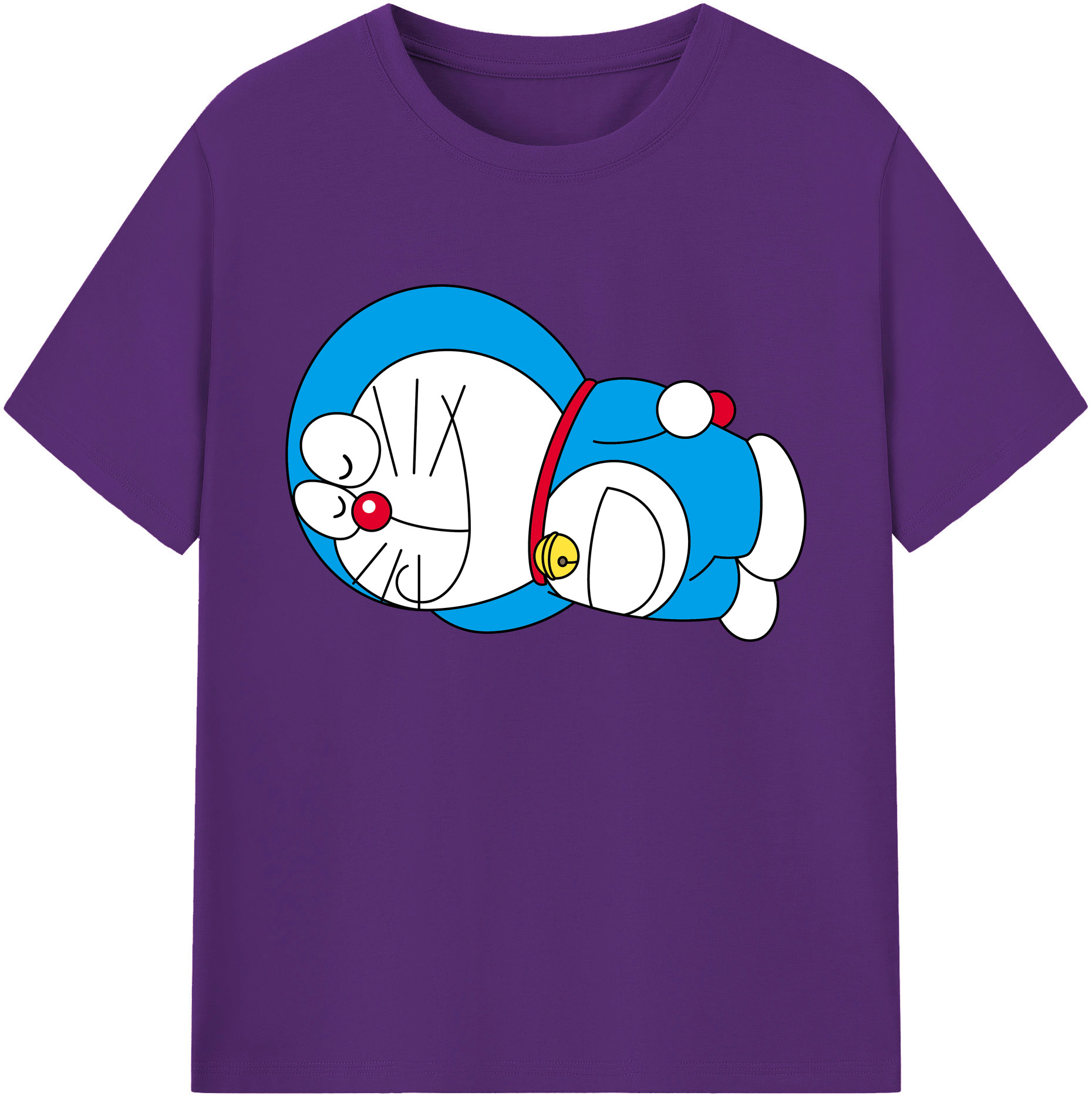 （画像用） ドラえもん Doraemon 綿100％ メンズ半袖Tシャツ｜肌触りやわらか＆通気性