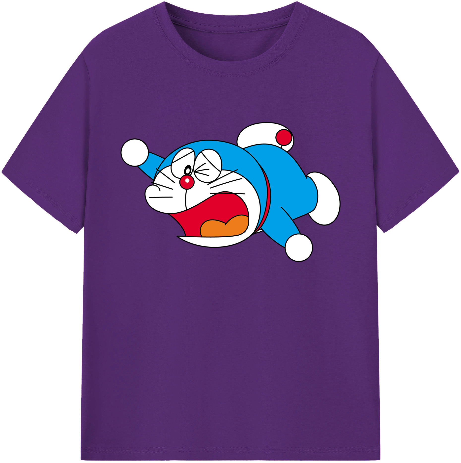 （画像用） ドラえもん Doraemon 綿100％ メンズ半袖Tシャツ｜肌触りやわらか＆通気性