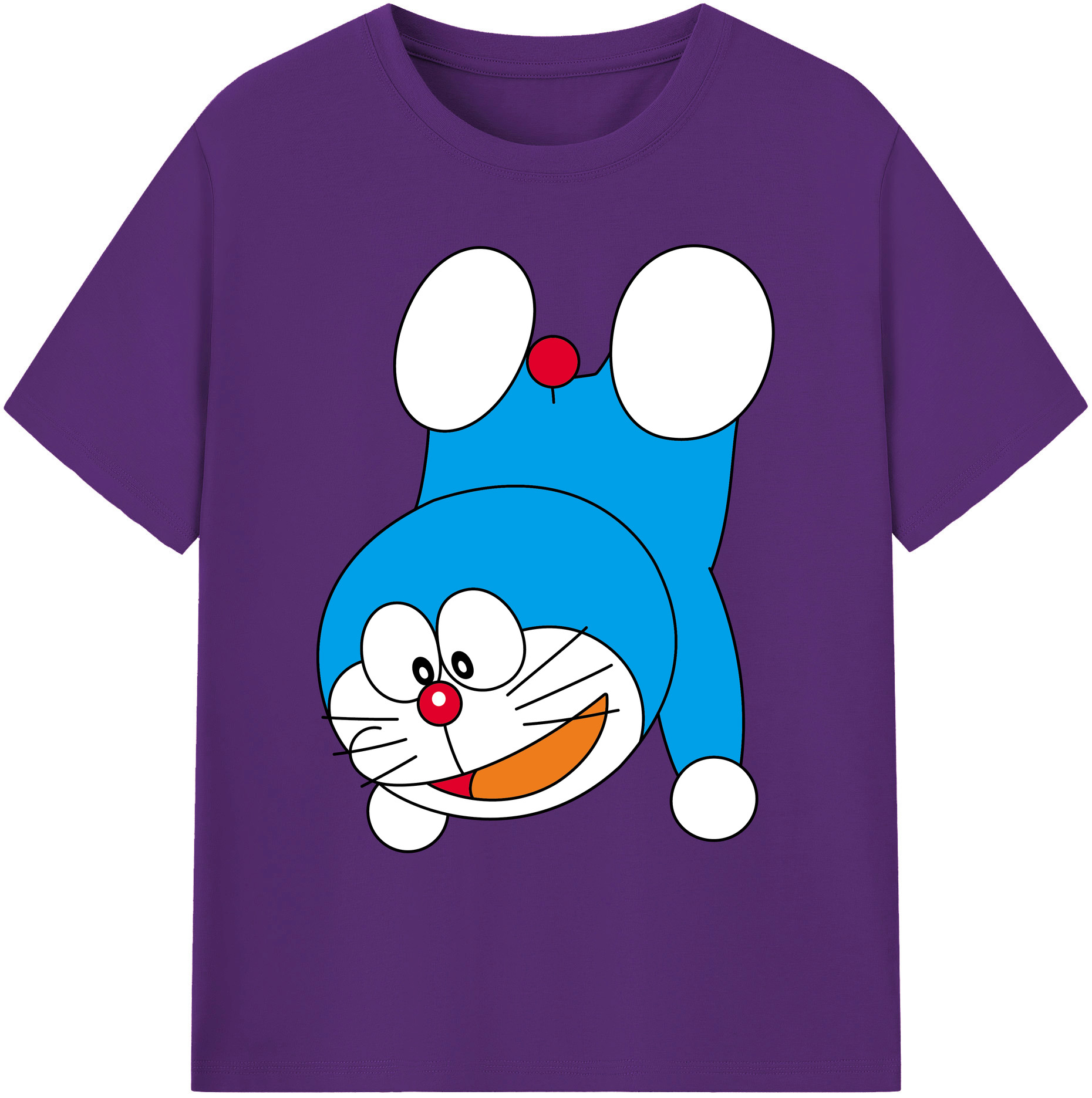 （画像用） ドラえもん Doraemon 綿100％ メンズ半袖Tシャツ｜肌触りやわらか＆通気性