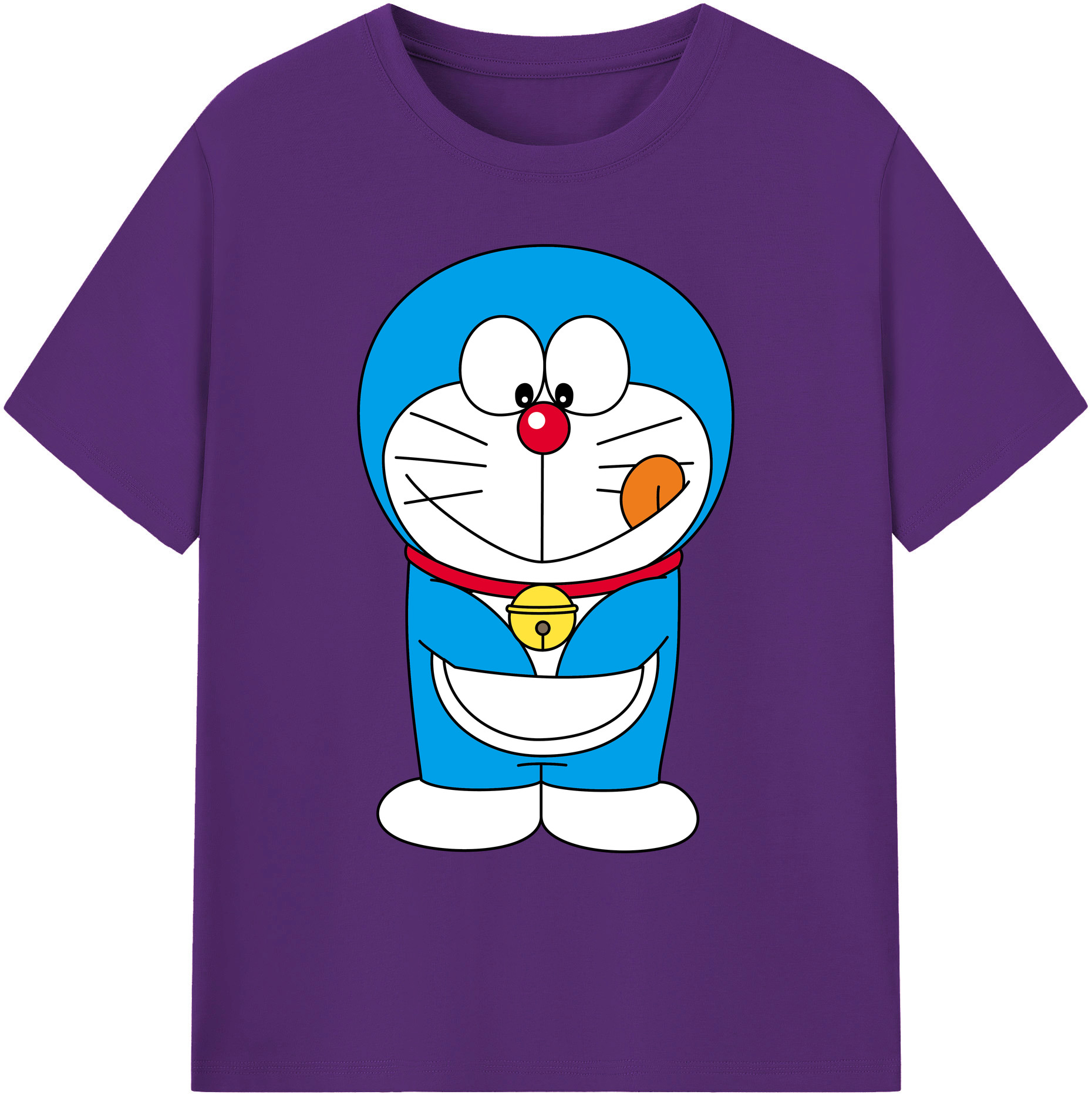 （画像用） ドラえもん Doraemon 綿100％ メンズ半袖Tシャツ｜肌触りやわらか＆通気性