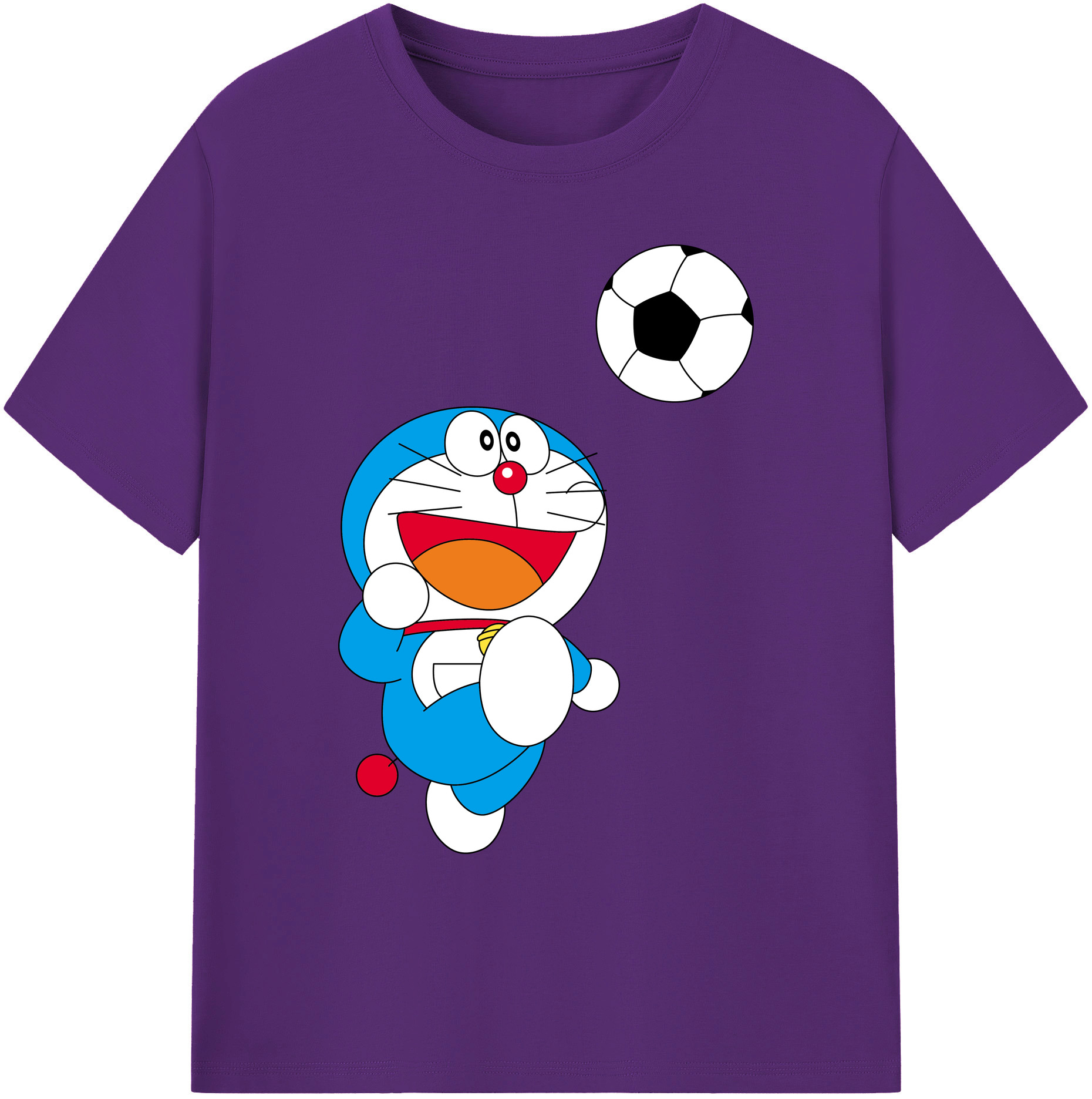 （画像用） ドラえもん Doraemon 綿100％ メンズ半袖Tシャツ｜肌触りやわらか＆通気性