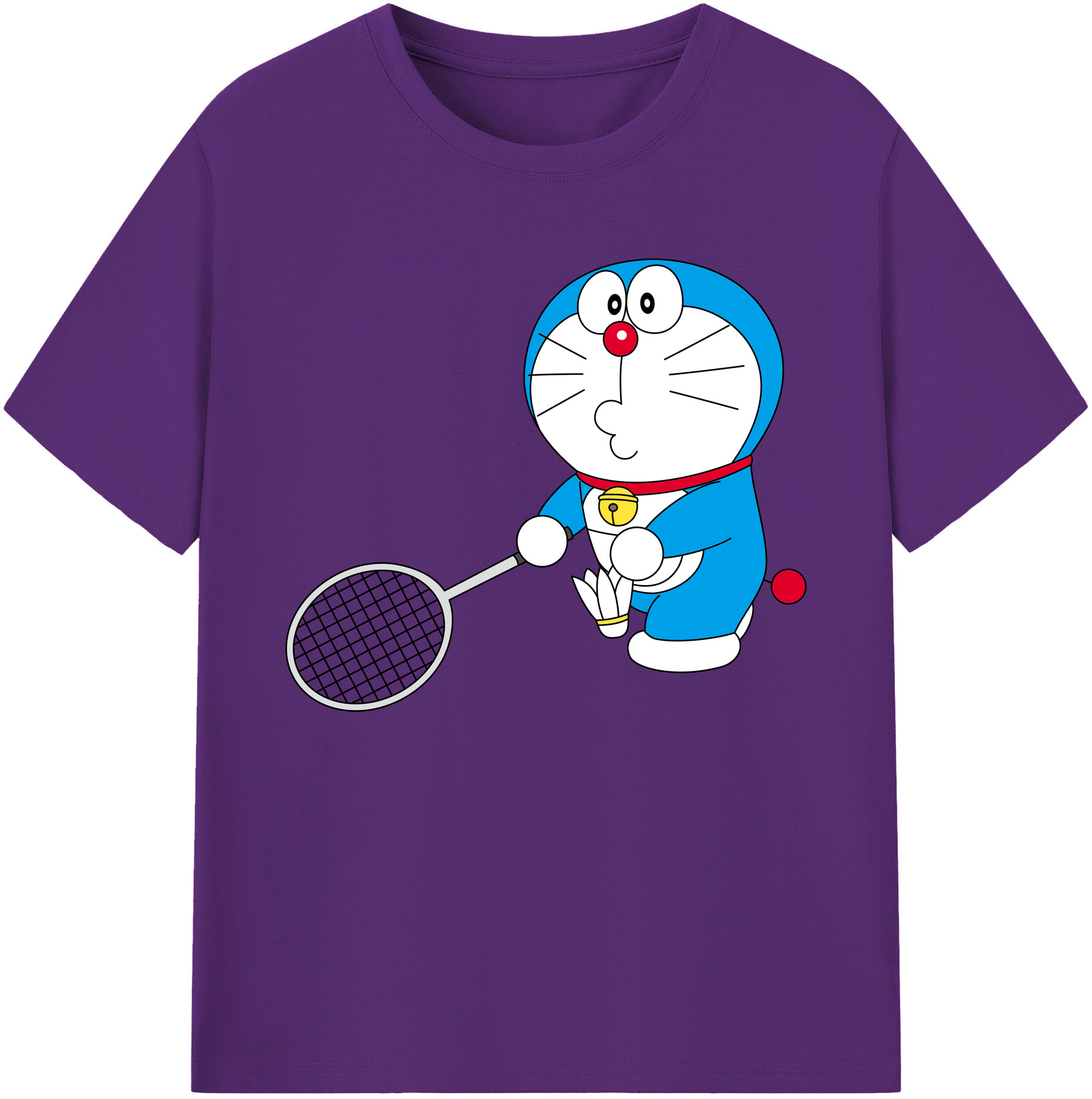（画像用） ドラえもん Doraemon 綿100％ メンズ半袖Tシャツ｜肌触りやわらか＆通気性