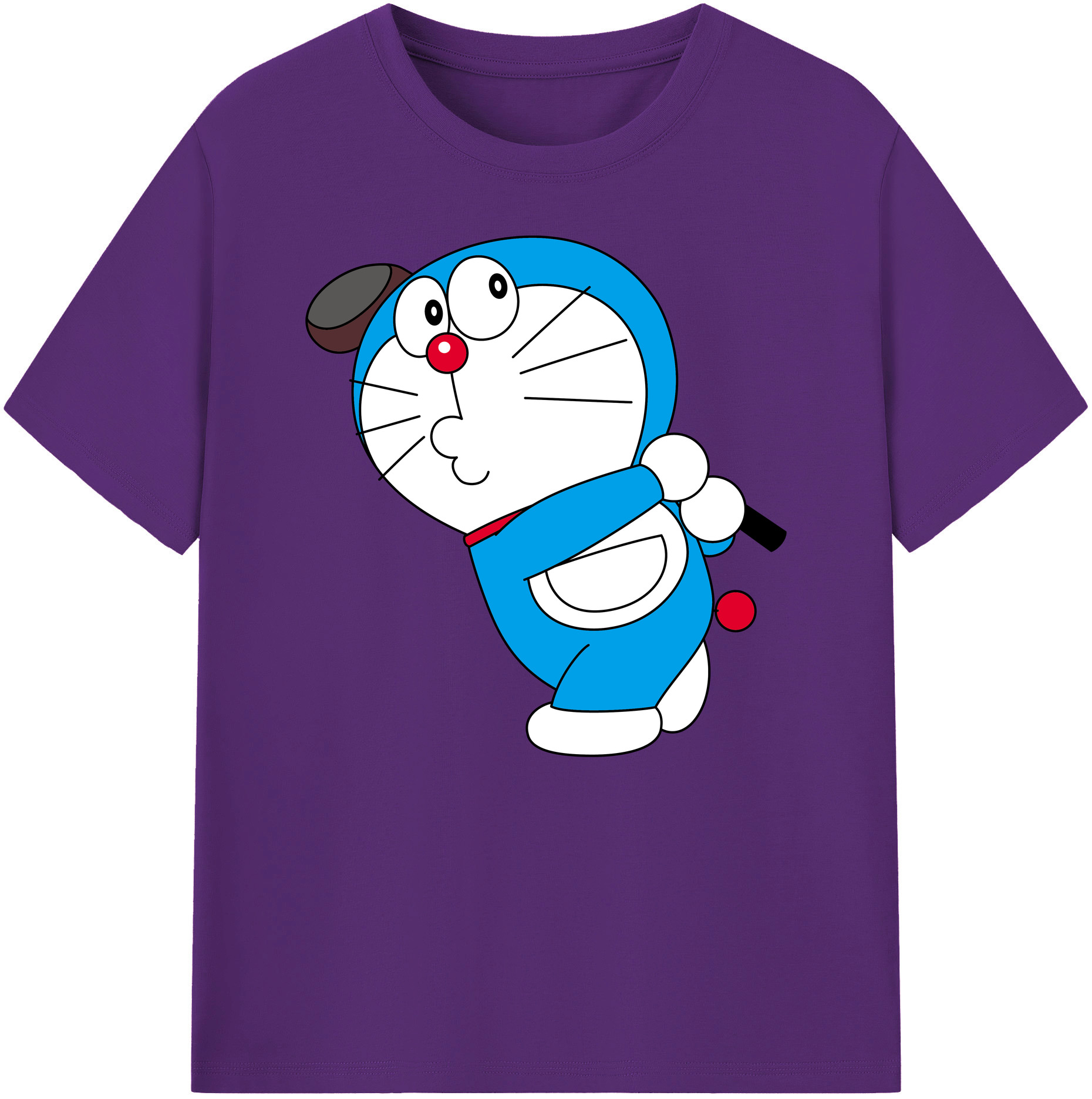 （画像用） ドラえもん Doraemon 綿100％ メンズ半袖Tシャツ｜肌触りやわらか＆通気性