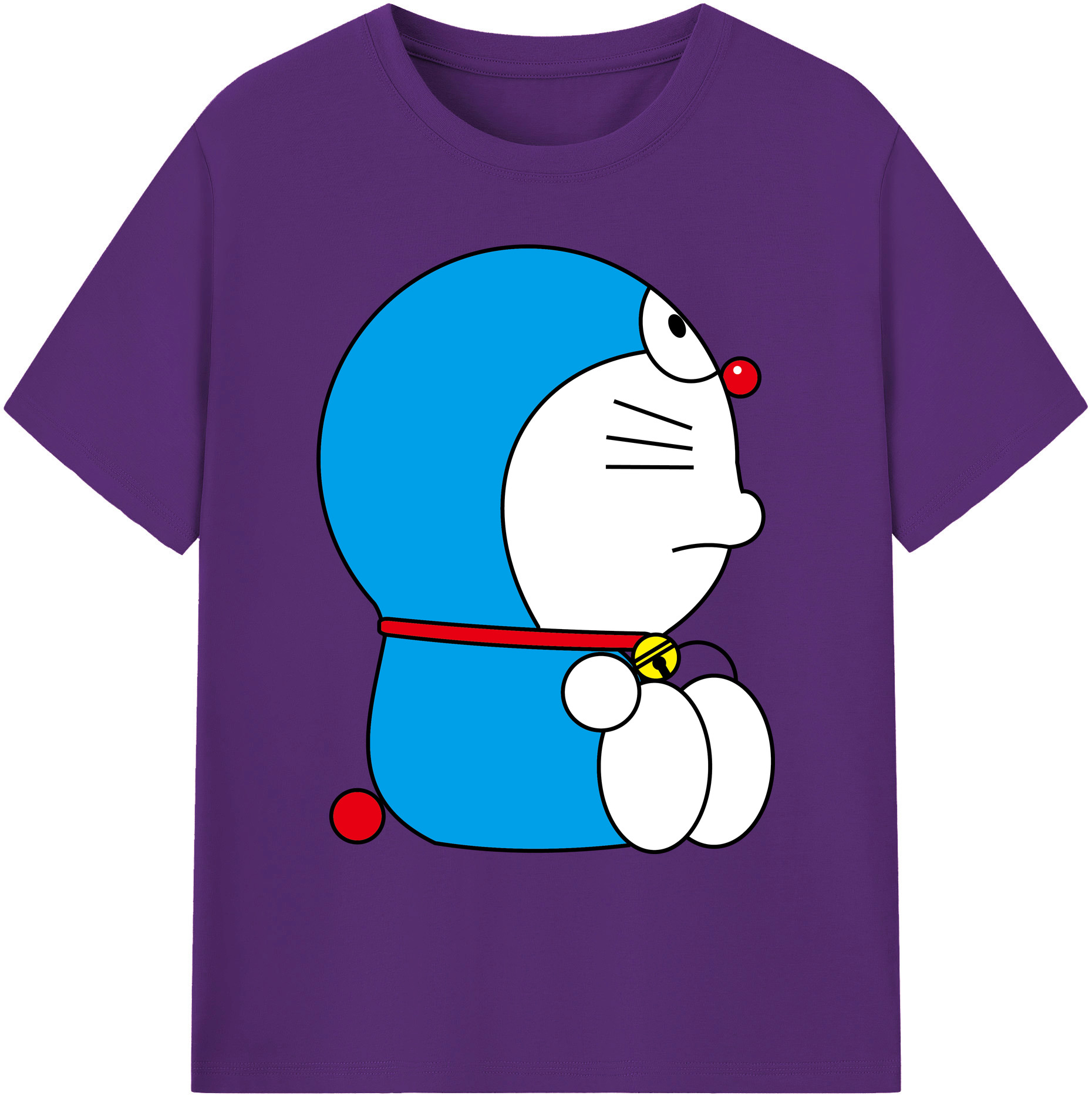 （画像用） ドラえもん Doraemon 綿100％ メンズ半袖Tシャツ｜肌触りやわらか＆通気性