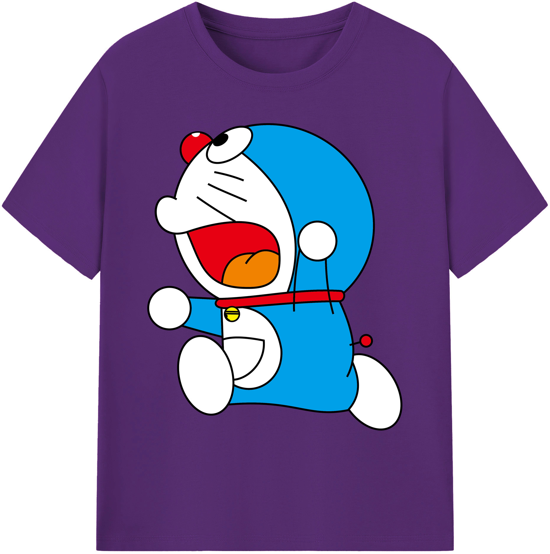 （画像用） ドラえもん Doraemon 綿100％ メンズ半袖Tシャツ｜肌触りやわらか＆通気性