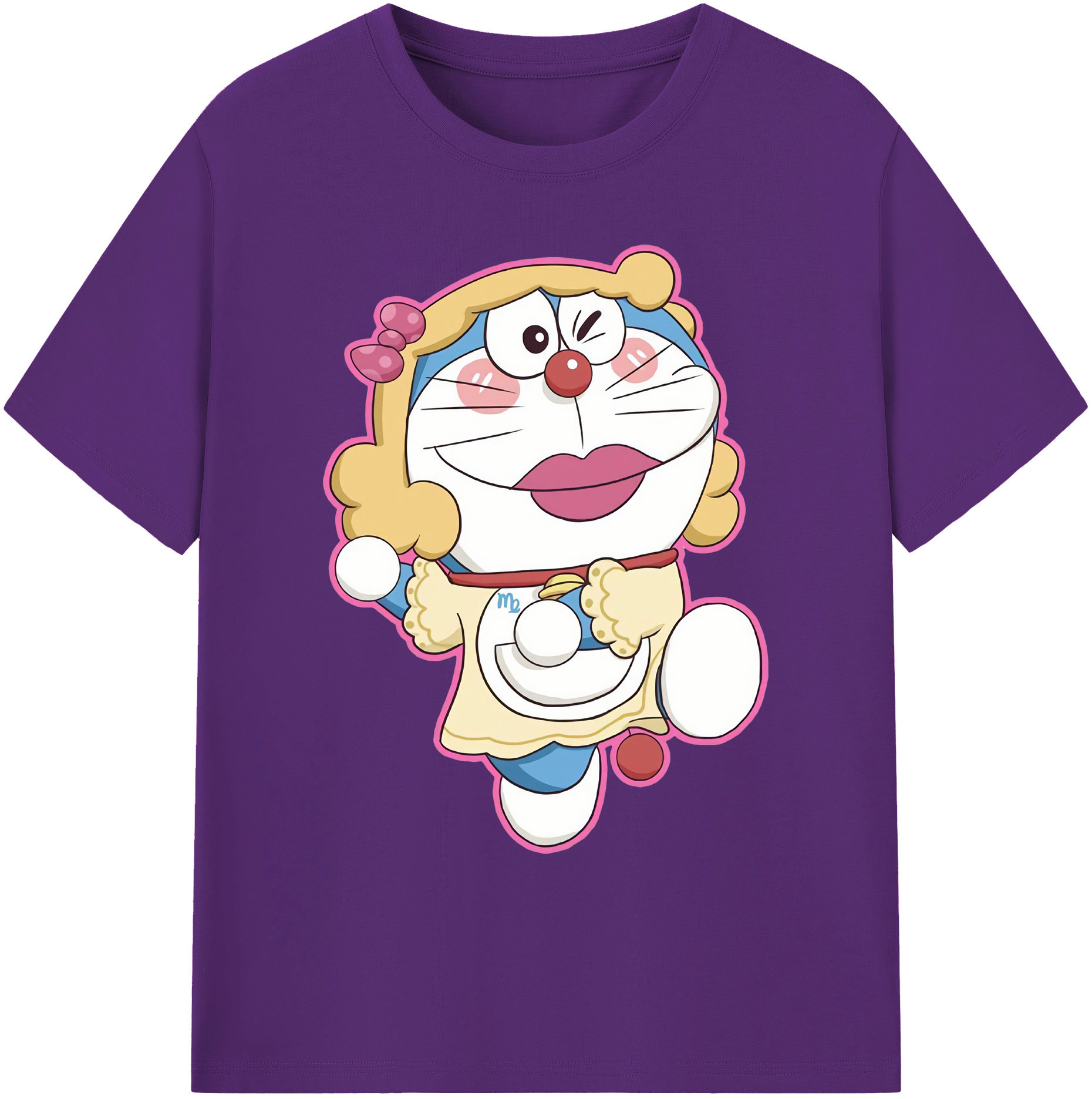 （画像用） ドラえもん Doraemon 綿100％ メンズ半袖Tシャツ｜肌触りやわらか＆通気性