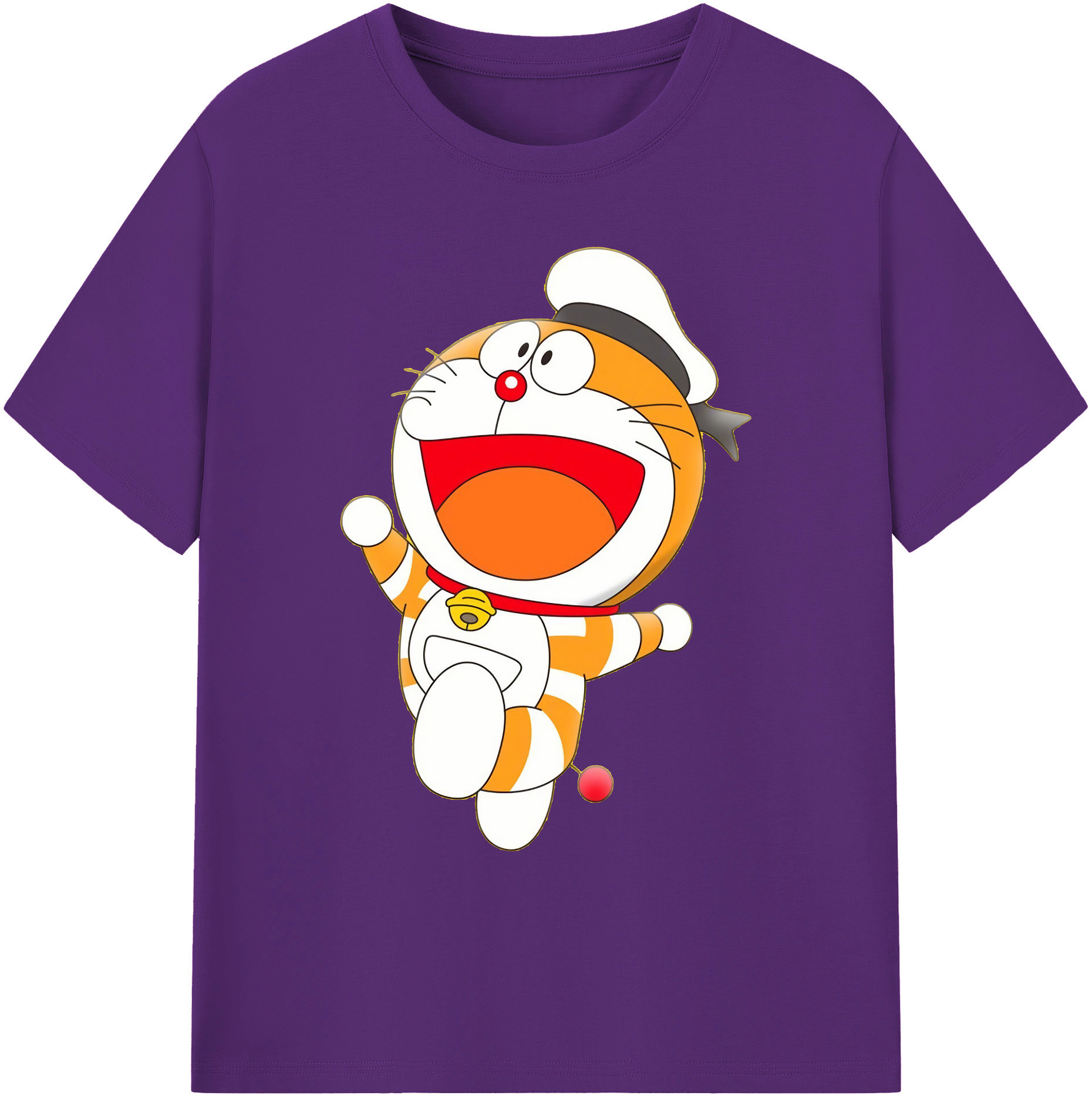 （画像用） ドラえもん Doraemon 綿100％ メンズ半袖Tシャツ｜肌触りやわらか＆通気性
