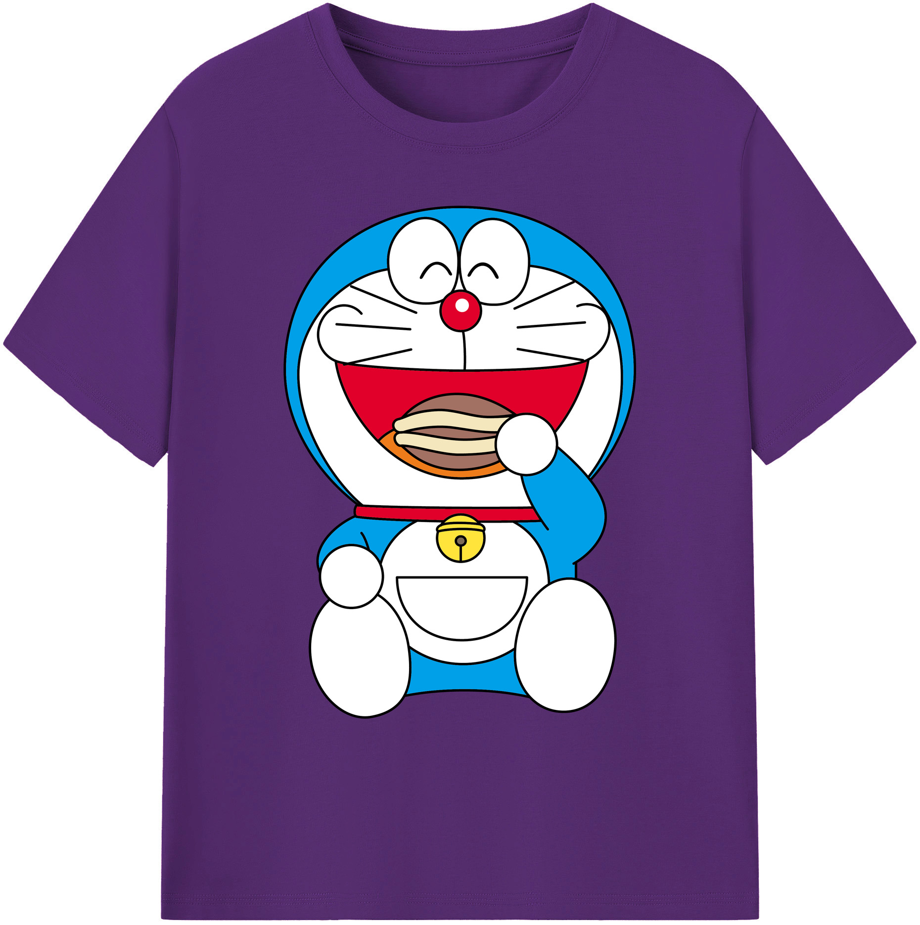 （画像用） ドラえもん Doraemon 綿100％ メンズ半袖Tシャツ｜肌触りやわらか＆通気性