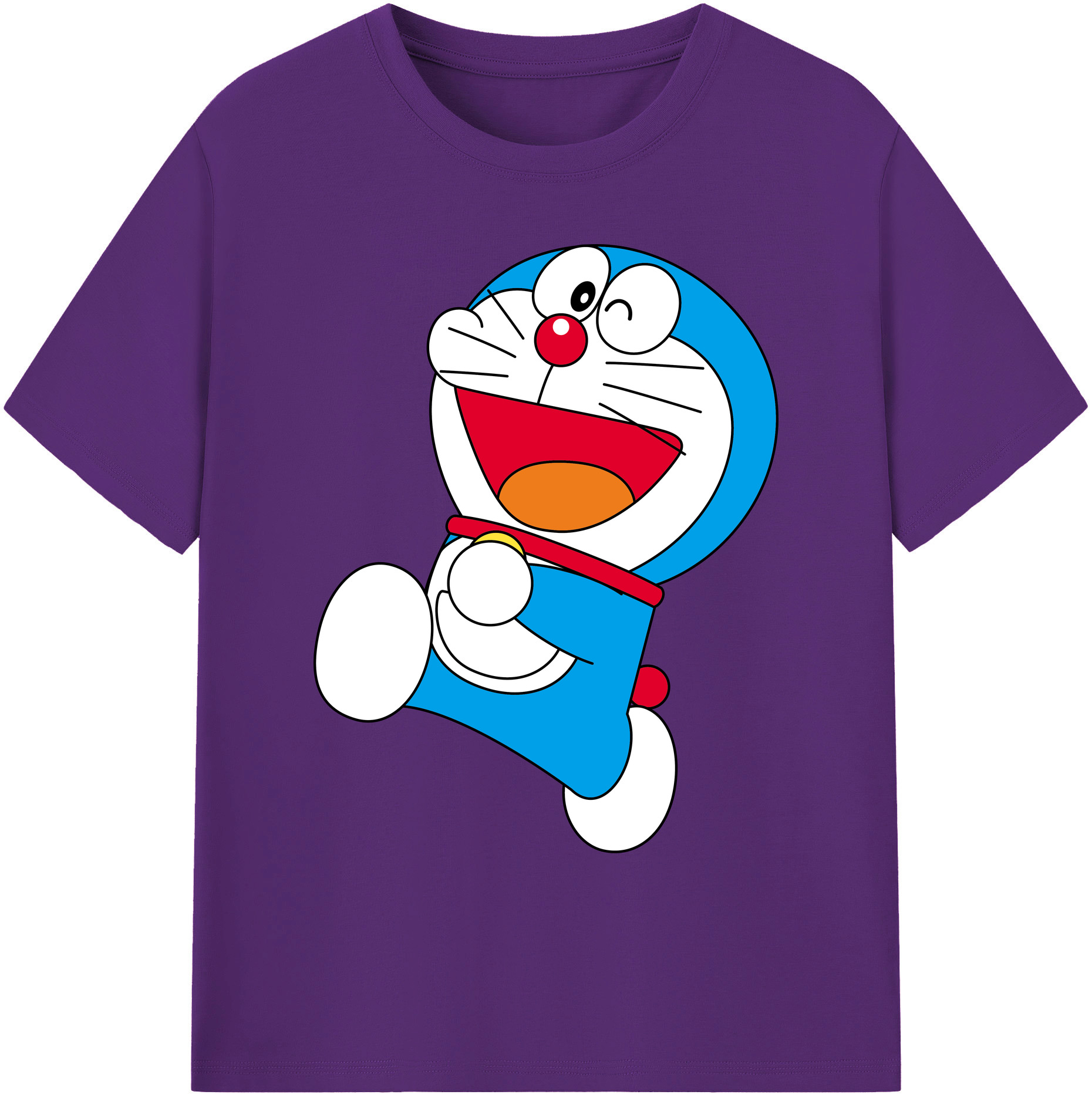 （画像用） ドラえもん Doraemon 綿100％ メンズ半袖Tシャツ｜肌触りやわらか＆通気性