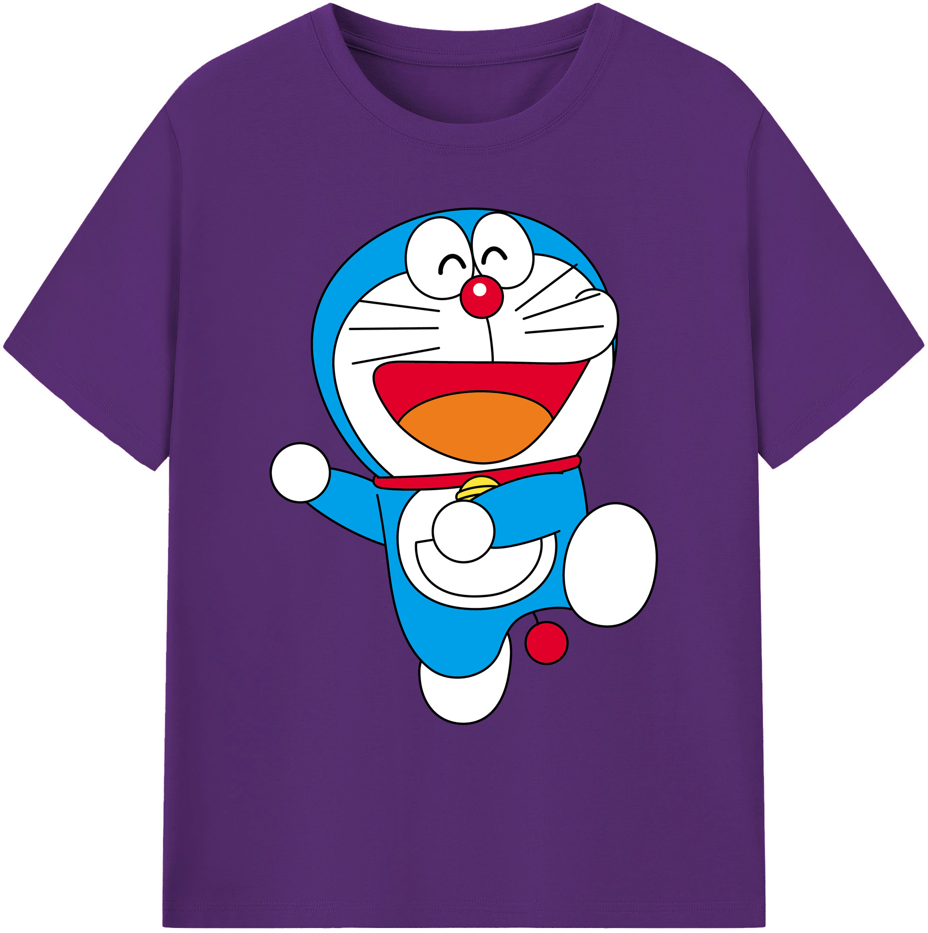 （画像用） ドラえもん Doraemon 綿100％ メンズ半袖Tシャツ｜肌触りやわらか＆通気性