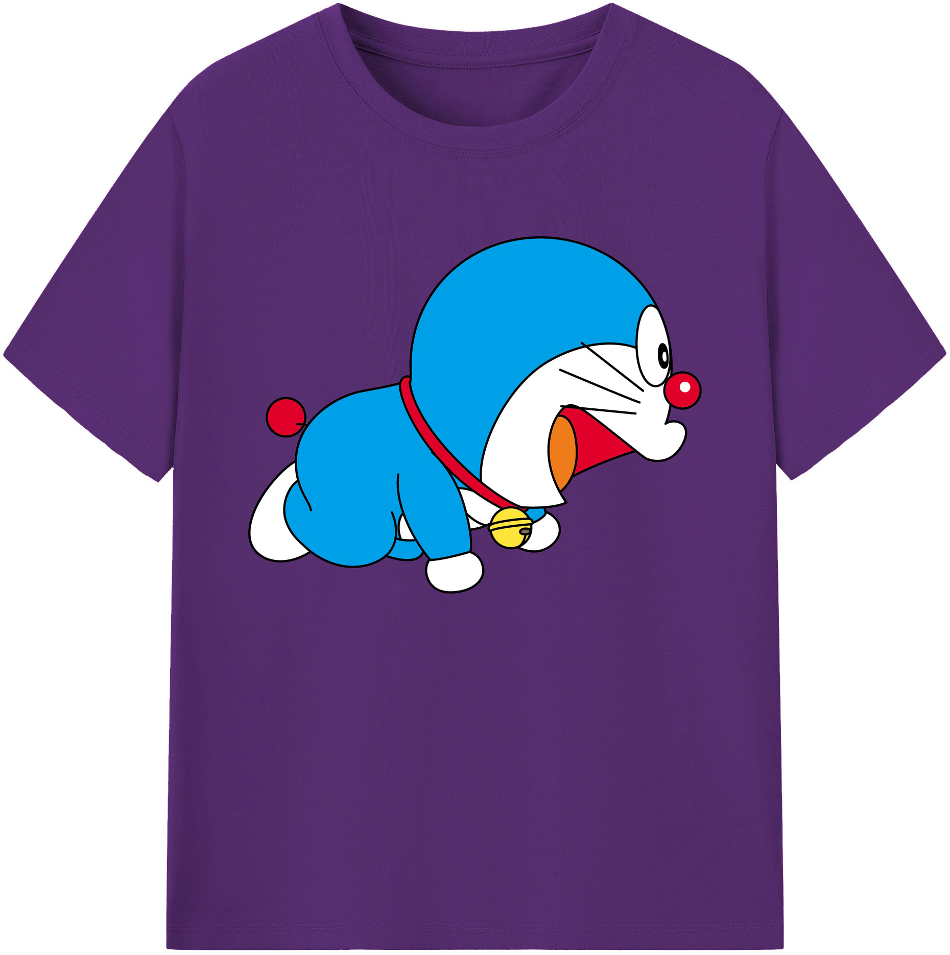 （画像用） ドラえもん Doraemon 綿100％ メンズ半袖Tシャツ｜肌触りやわらか＆通気性