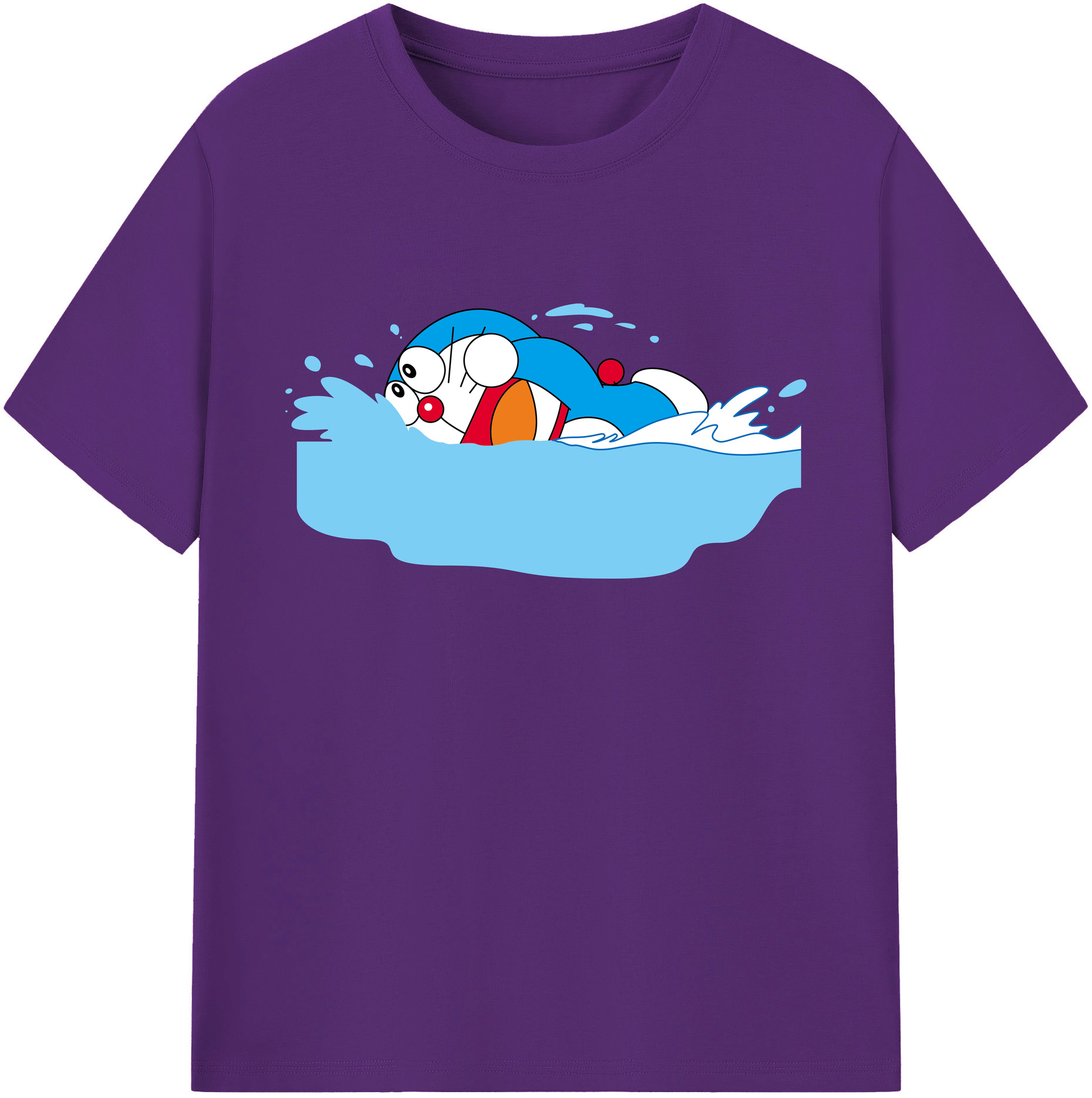 （画像用） ドラえもん Doraemon 綿100％ メンズ半袖Tシャツ｜肌触りやわらか＆通気性