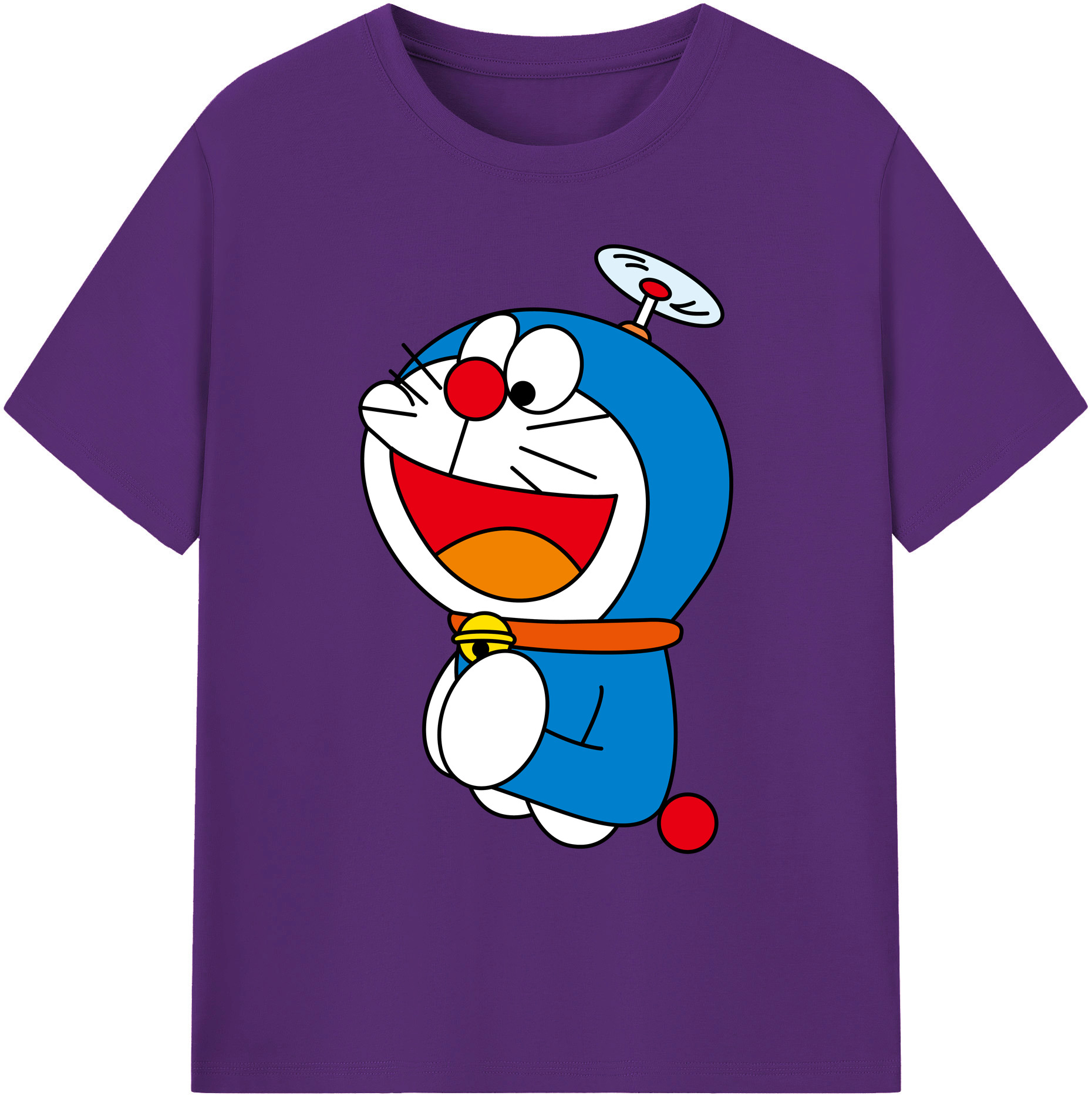 （画像用） ドラえもん Doraemon 綿100％ メンズ半袖Tシャツ｜肌触りやわらか＆通気性