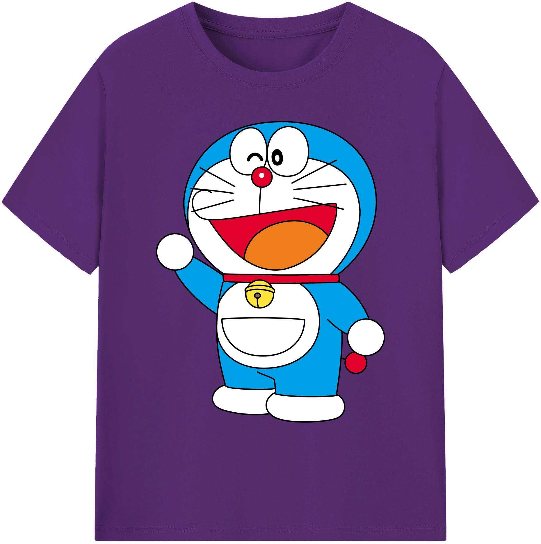 （画像用） ドラえもん Doraemon 綿100％ メンズ半袖Tシャツ｜肌触りやわらか＆通気性