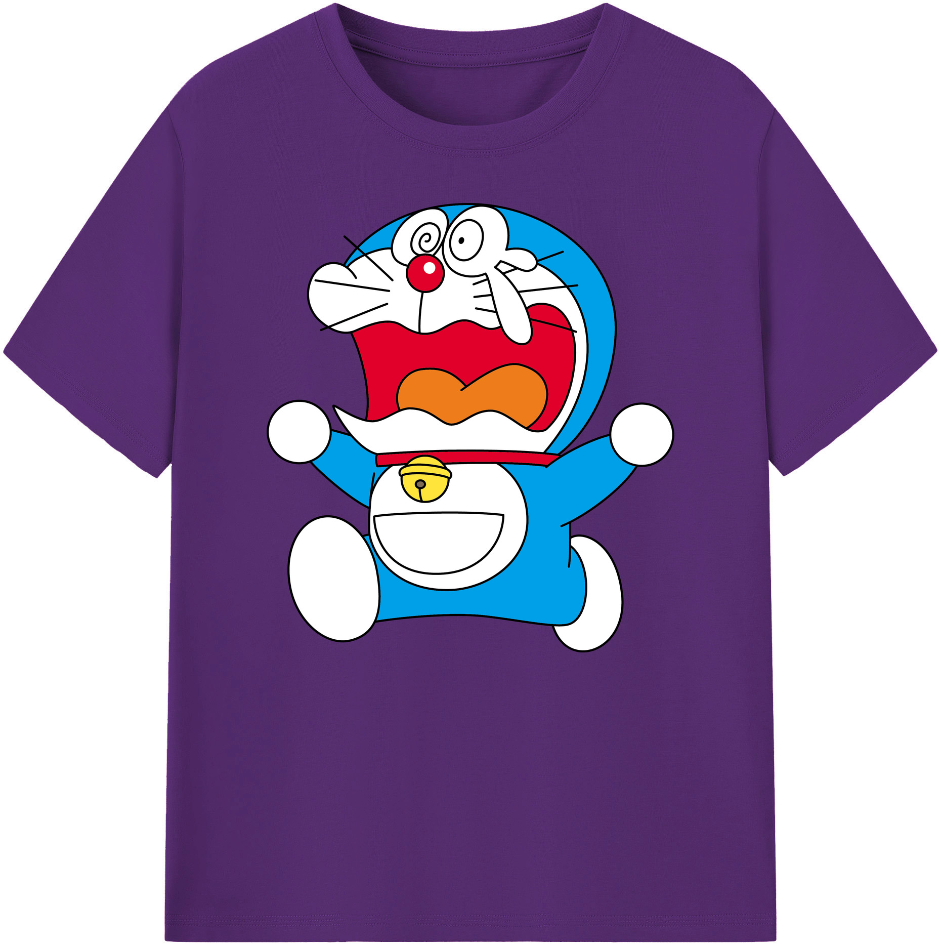 （画像用） ドラえもん Doraemon 綿100％ メンズ半袖Tシャツ｜肌触りやわらか＆通気性