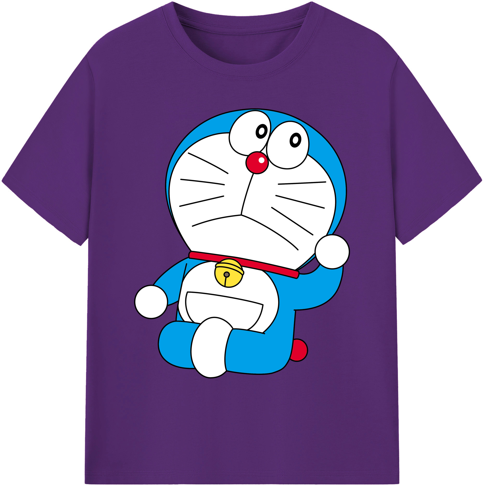 （画像用） ドラえもん Doraemon 綿100％ メンズ半袖Tシャツ｜肌触りやわらか＆通気性