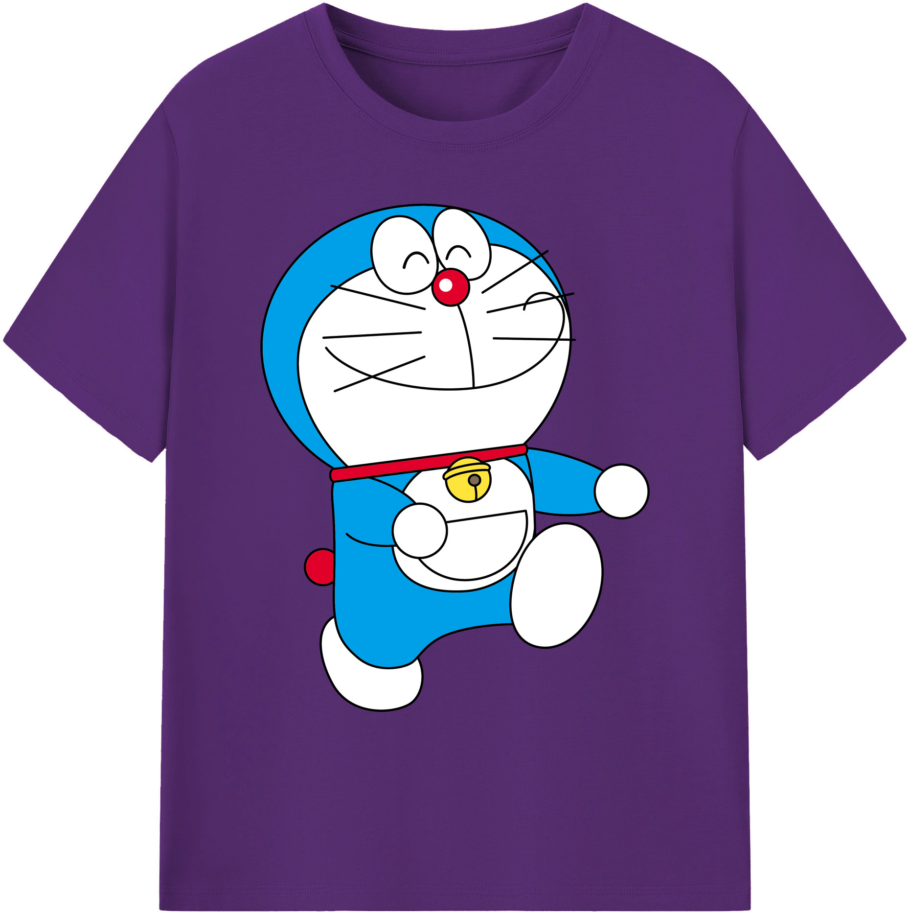 （画像用） ドラえもん Doraemon 綿100％ メンズ半袖Tシャツ｜肌触りやわらか＆通気性