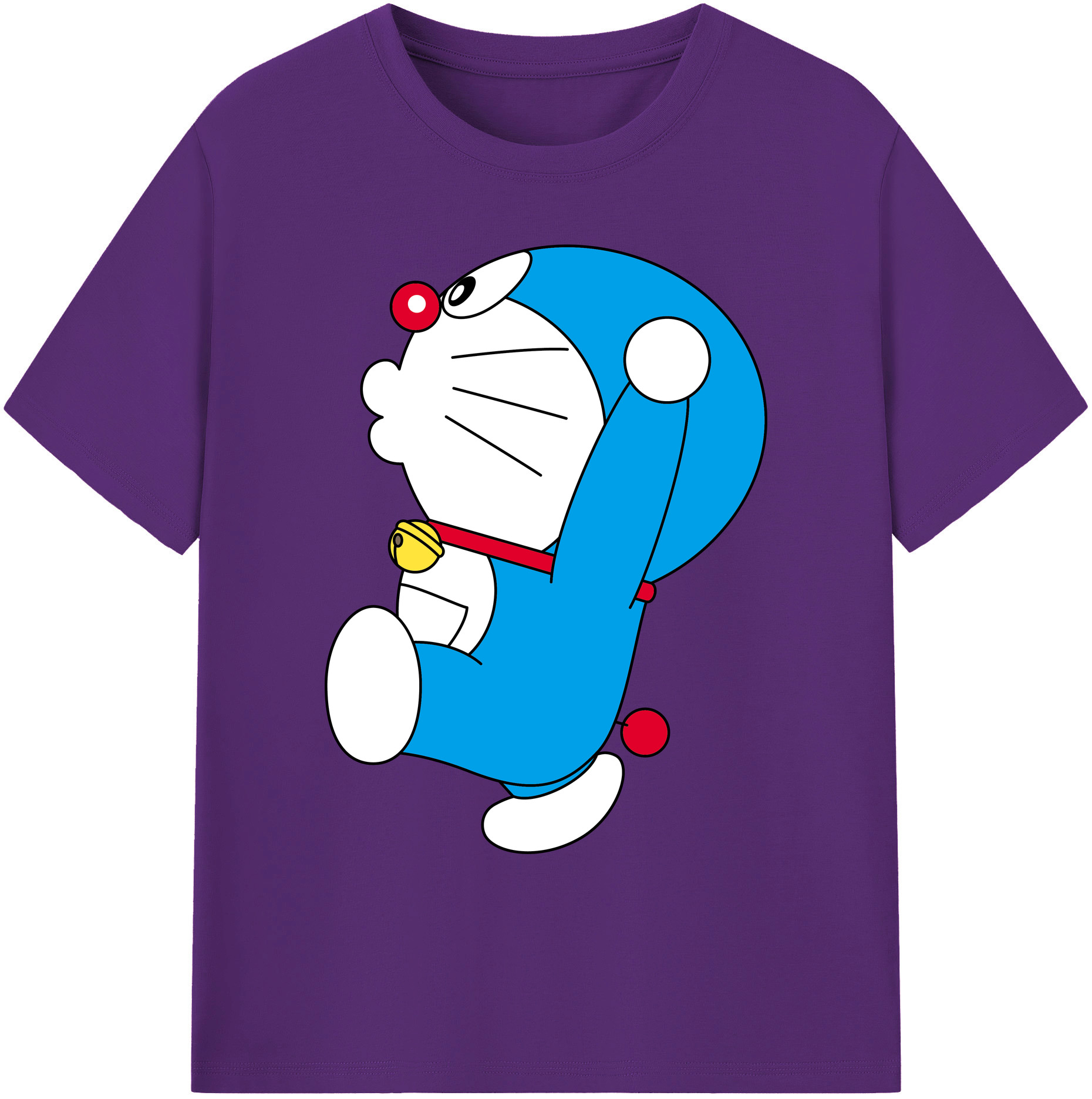 （画像用） ドラえもん Doraemon 綿100％ メンズ半袖Tシャツ｜肌触りやわらか＆通気性