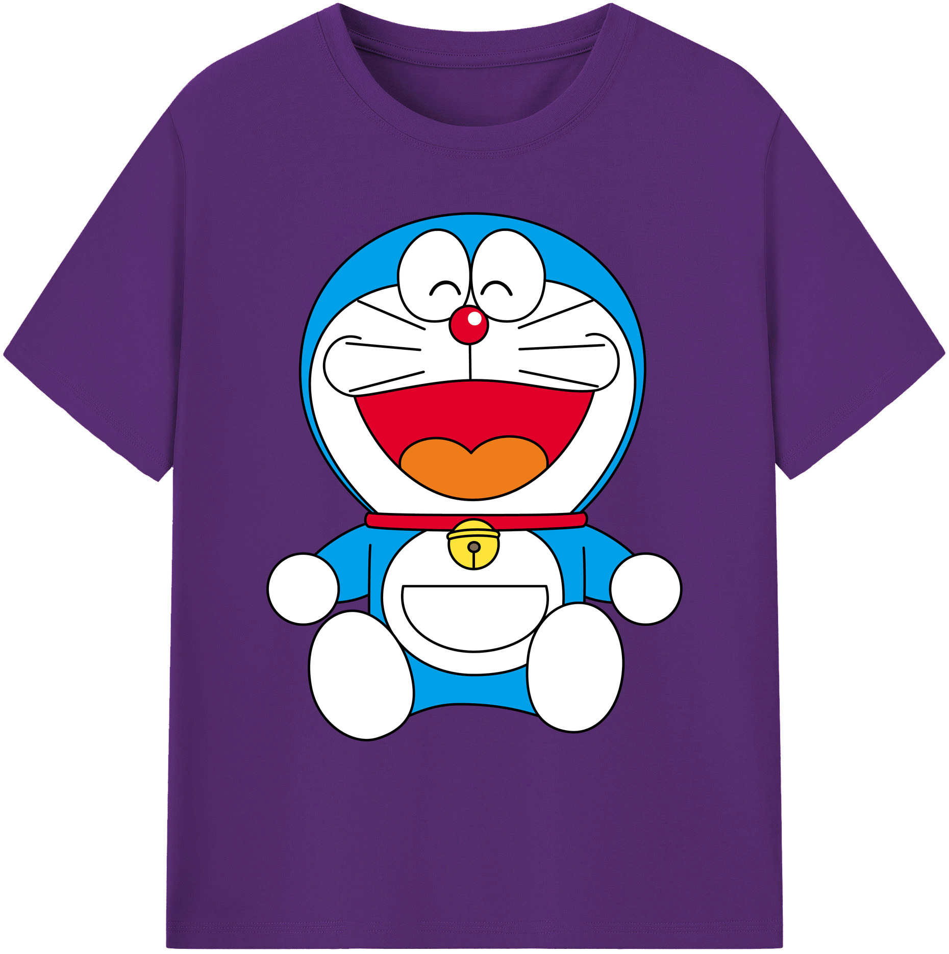 （画像用） ドラえもん Doraemon 綿100％ メンズ半袖Tシャツ｜肌触りやわらか＆通気性