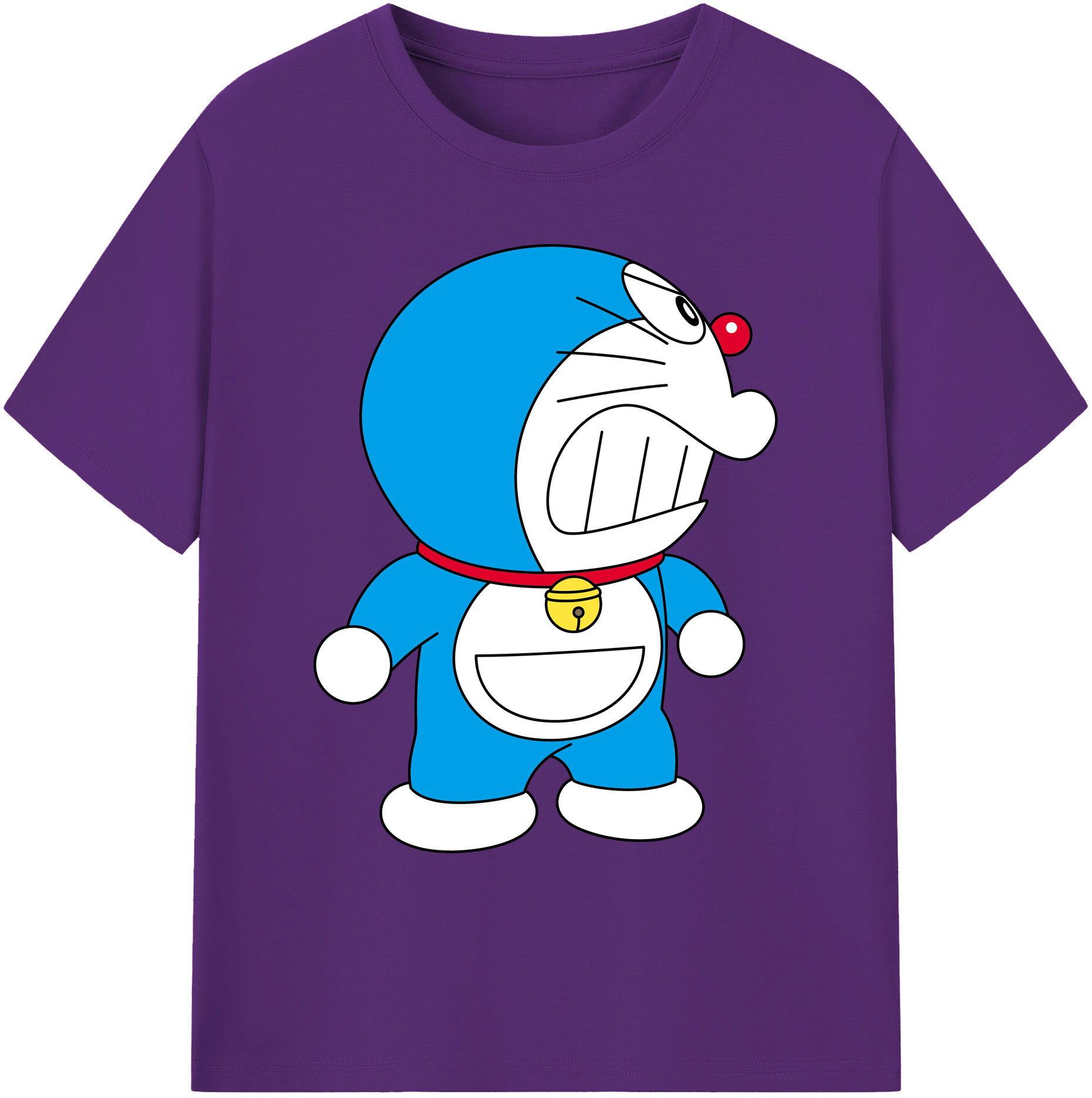 （画像用） ドラえもん Doraemon 綿100％ メンズ半袖Tシャツ｜肌触りやわらか＆通気性