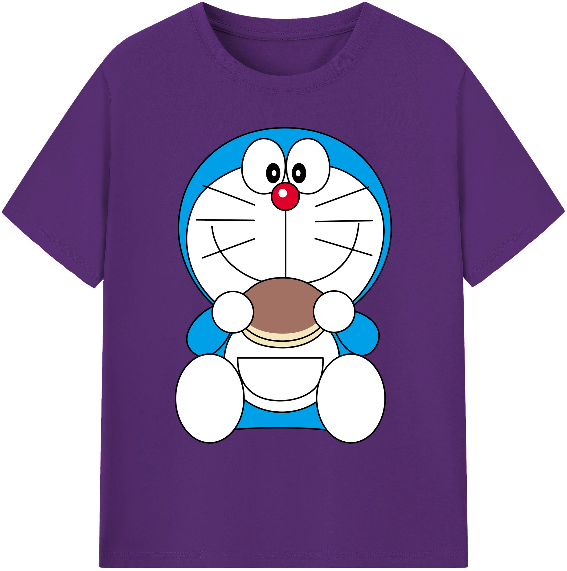 （画像用） ドラえもん Doraemon 綿100％ メンズ半袖Tシャツ｜肌触りやわらか＆通気性