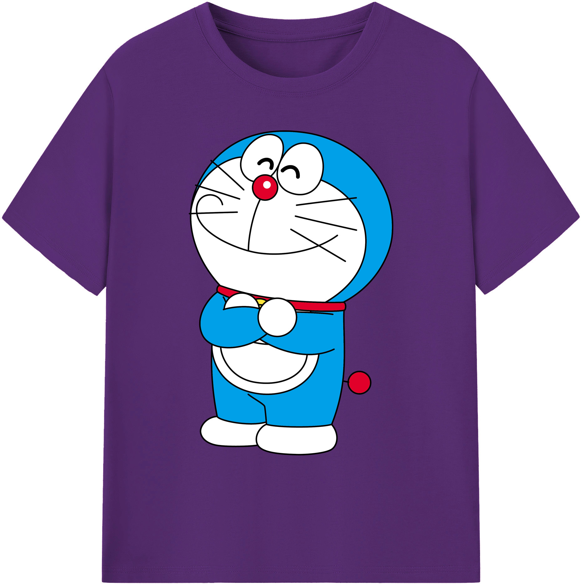 （画像用） ドラえもん Doraemon 綿100％ メンズ半袖Tシャツ｜肌触りやわらか＆通気性