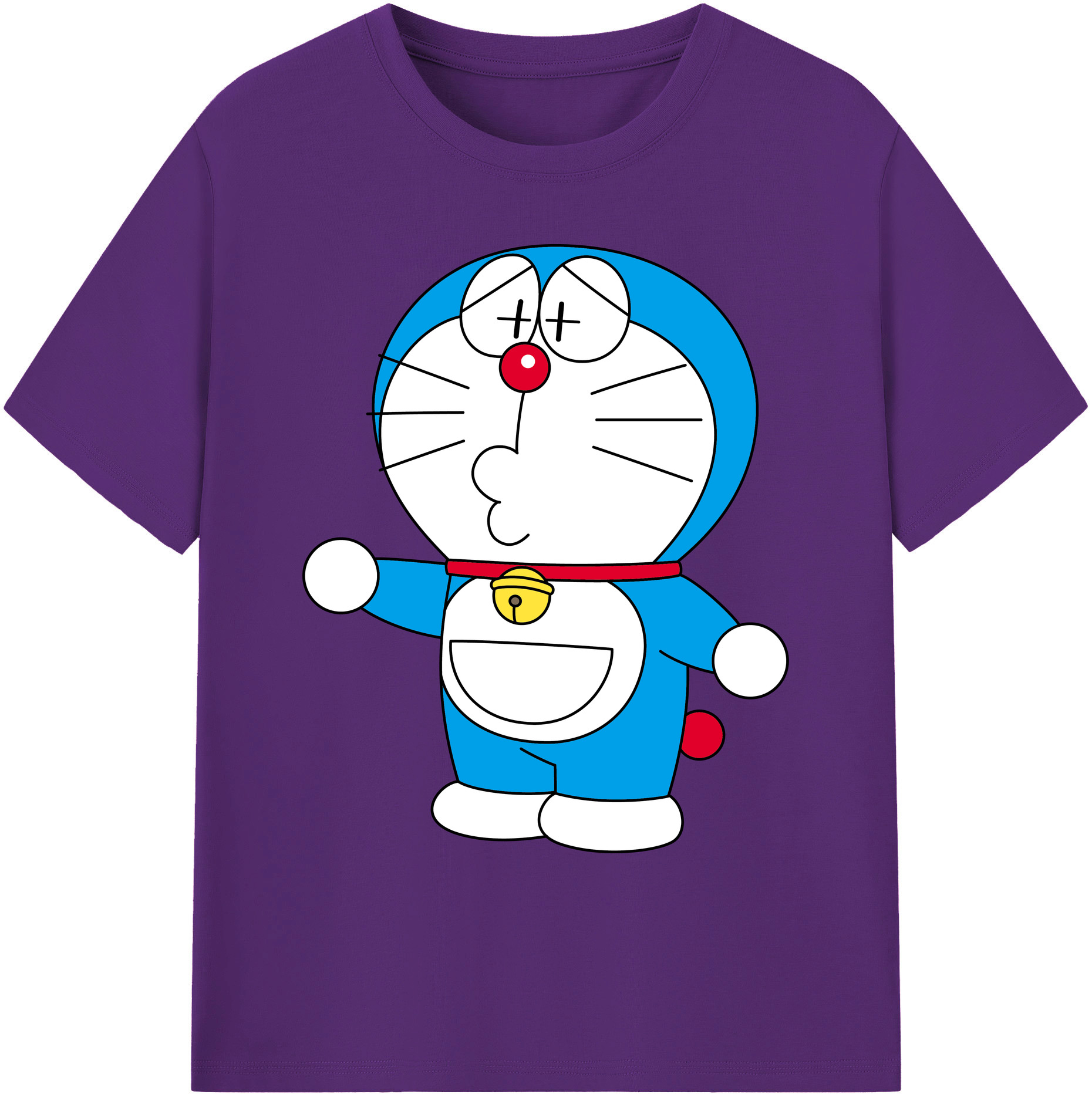 （画像用） ドラえもん Doraemon 綿100％ メンズ半袖Tシャツ｜肌触りやわらか＆通気性