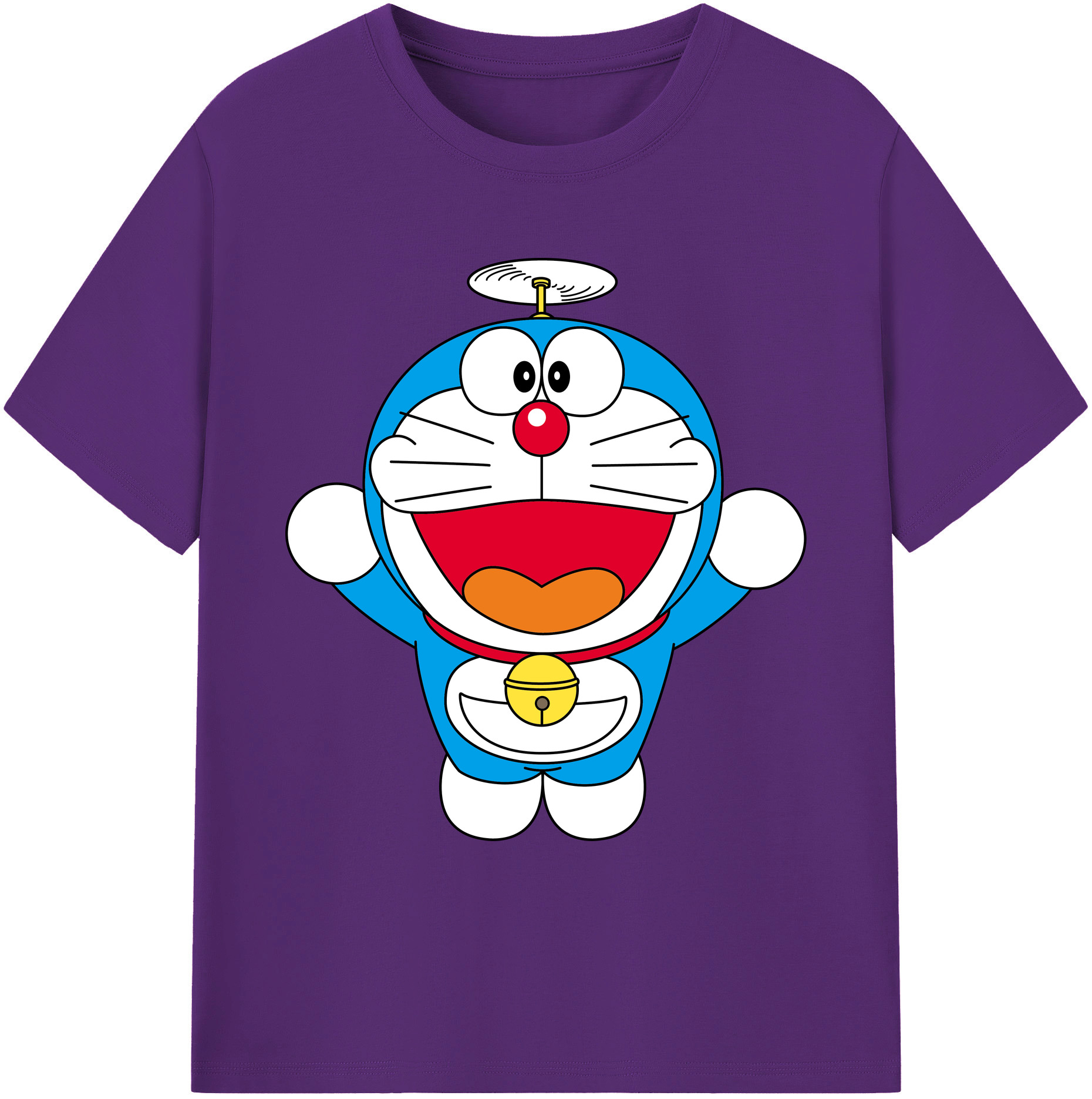 （画像用） ドラえもん Doraemon 綿100％ メンズ半袖Tシャツ｜肌触りやわらか＆通気性