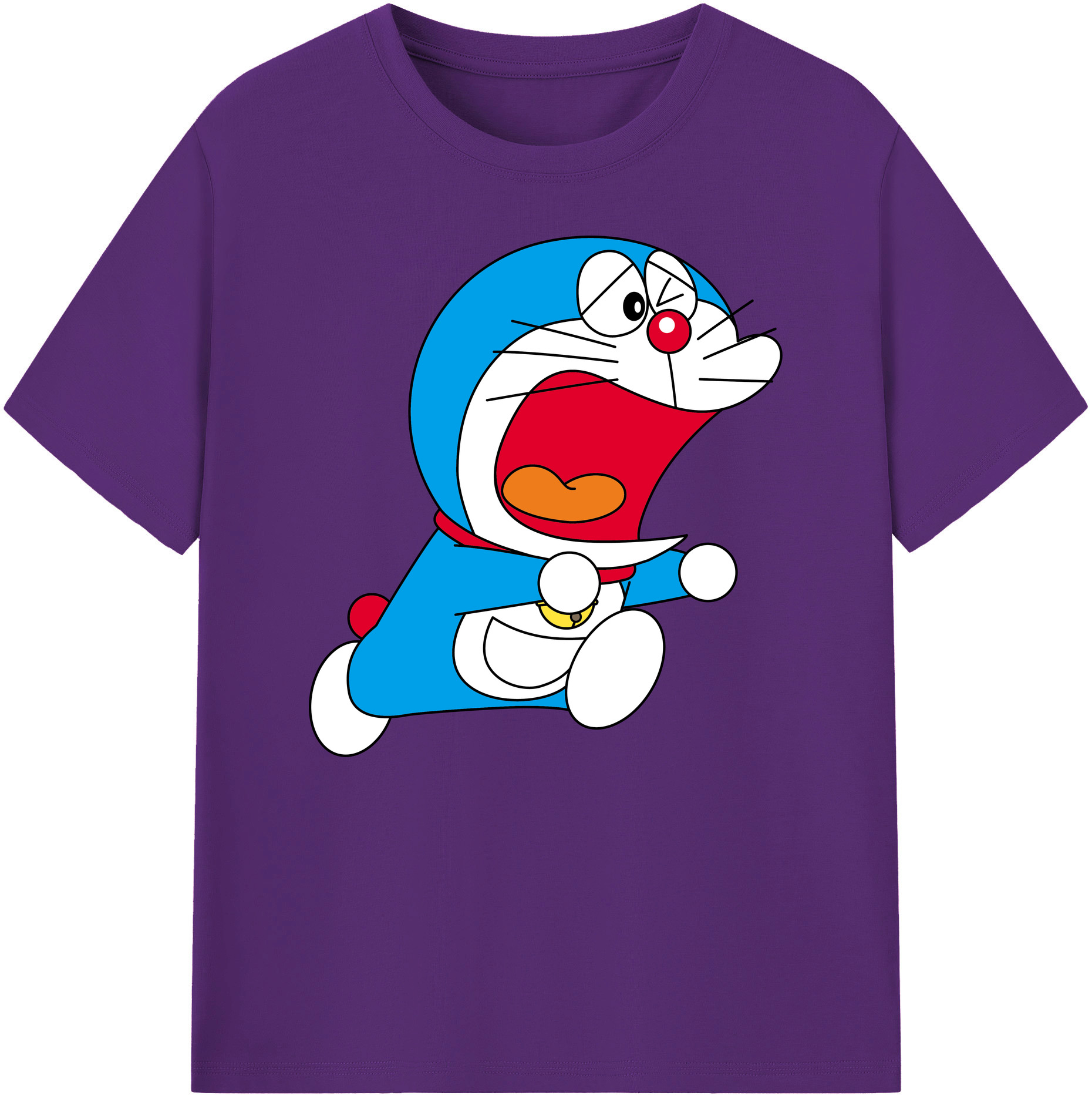 （画像用） ドラえもん Doraemon 綿100％ メンズ半袖Tシャツ｜肌触りやわらか＆通気性