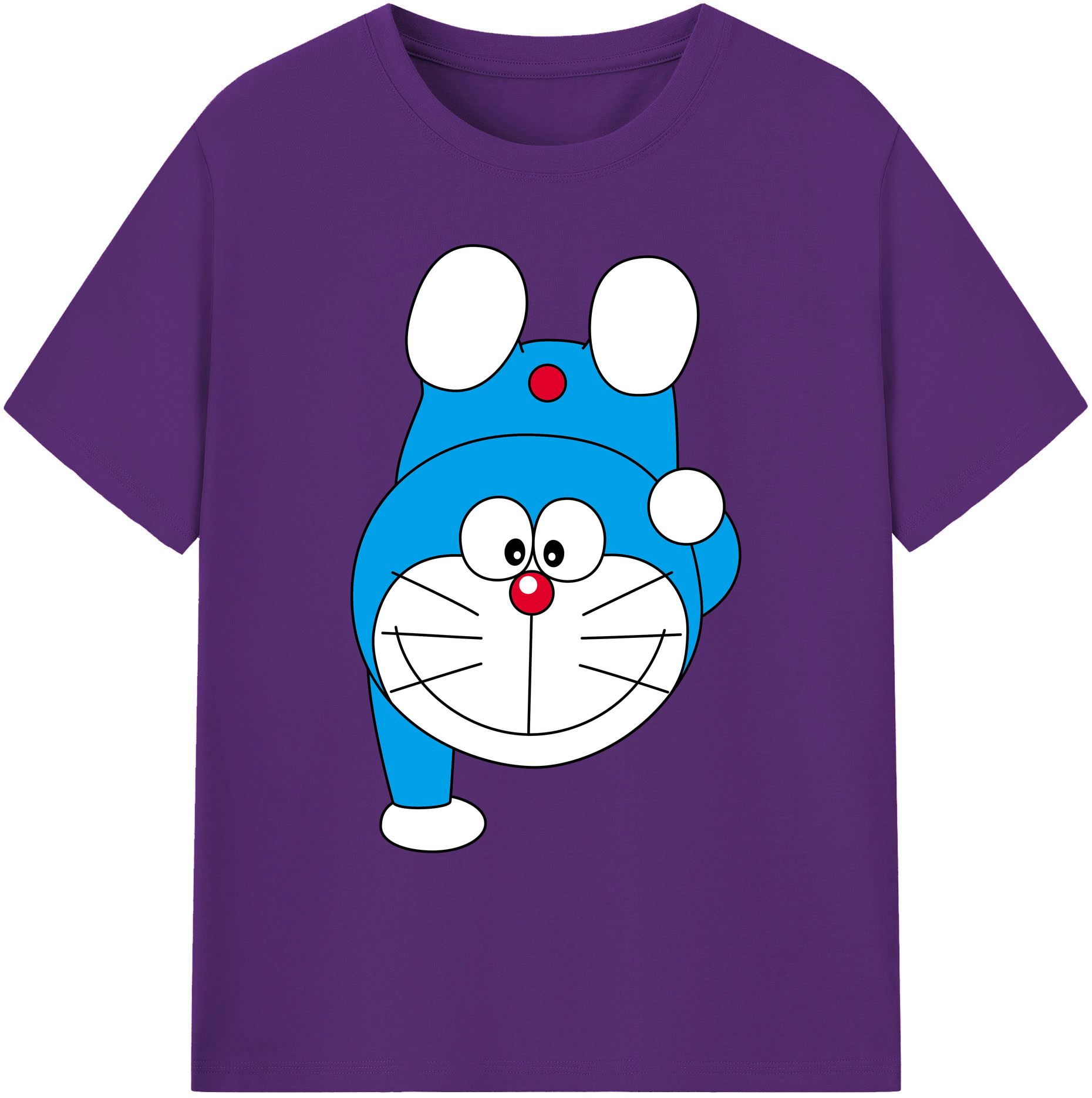 （画像用） ドラえもん Doraemon 綿100％ メンズ半袖Tシャツ｜肌触りやわらか＆通気性