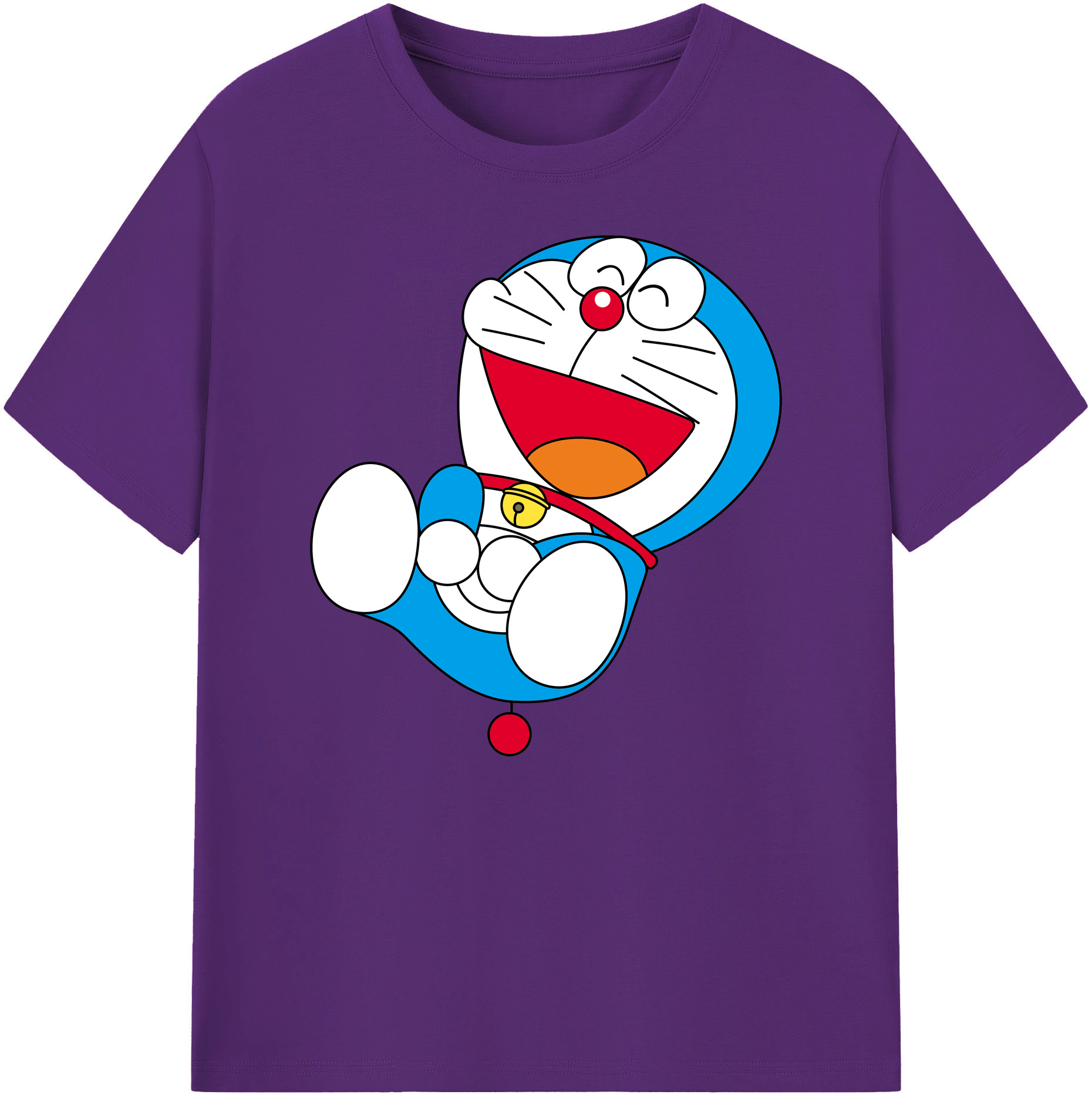 （画像用） ドラえもん Doraemon 綿100％ メンズ半袖Tシャツ｜肌触りやわらか＆通気性
