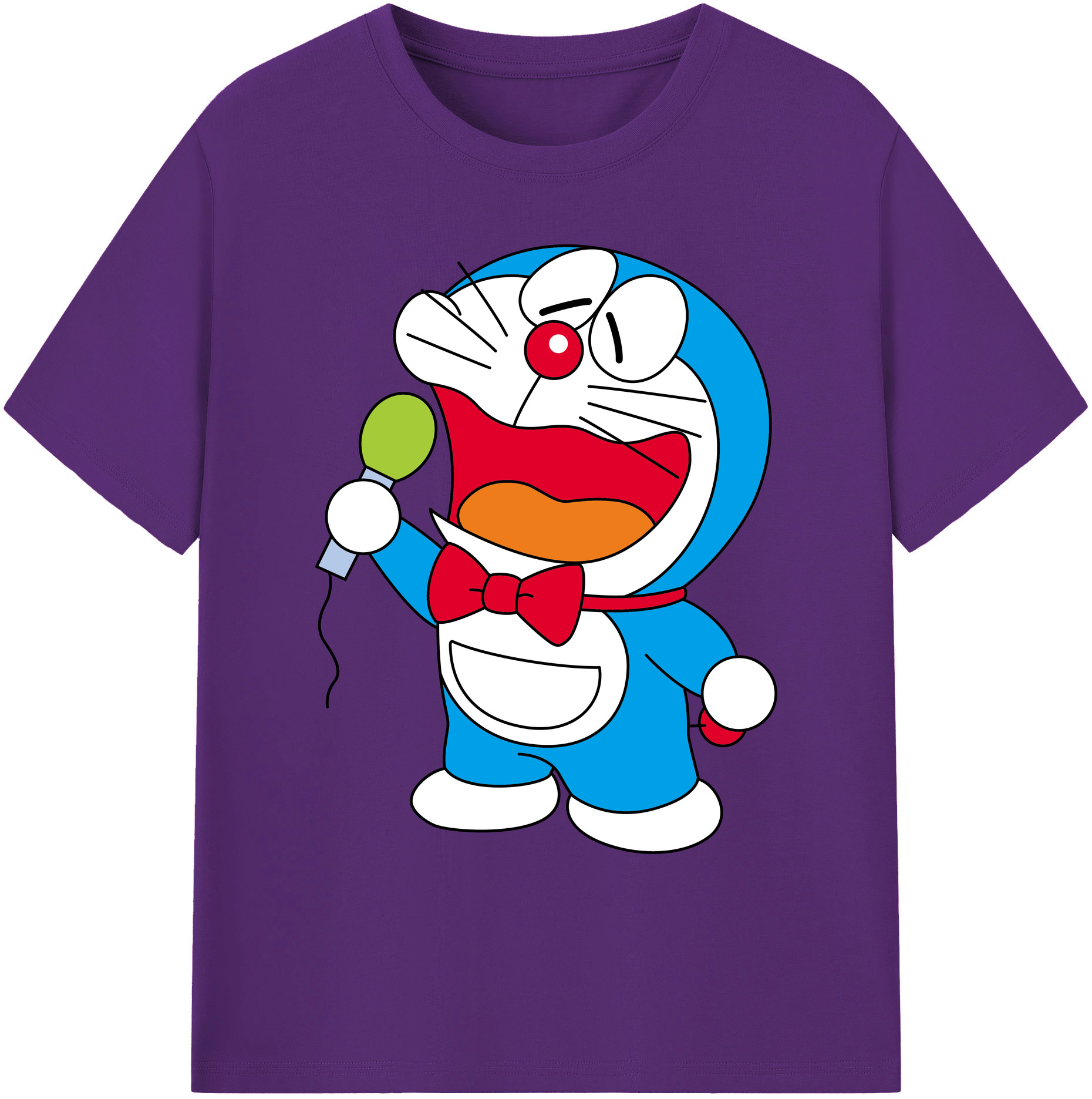 （画像用） ドラえもん Doraemon 綿100％ メンズ半袖Tシャツ｜肌触りやわらか＆通気性
