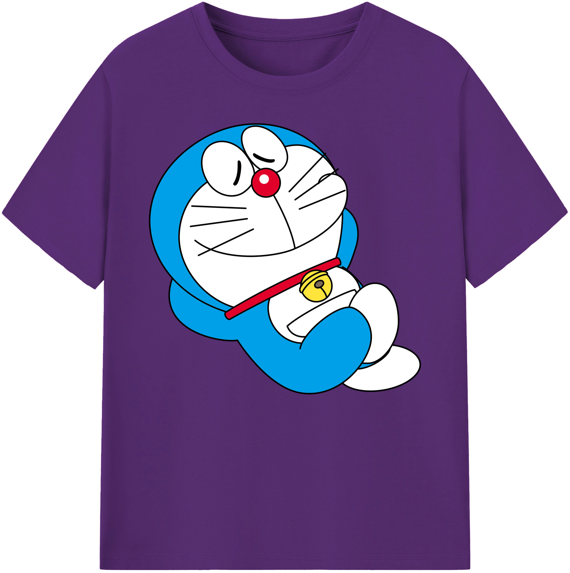 （画像用） ドラえもん Doraemon 綿100％ メンズ半袖Tシャツ｜肌触りやわらか＆通気性