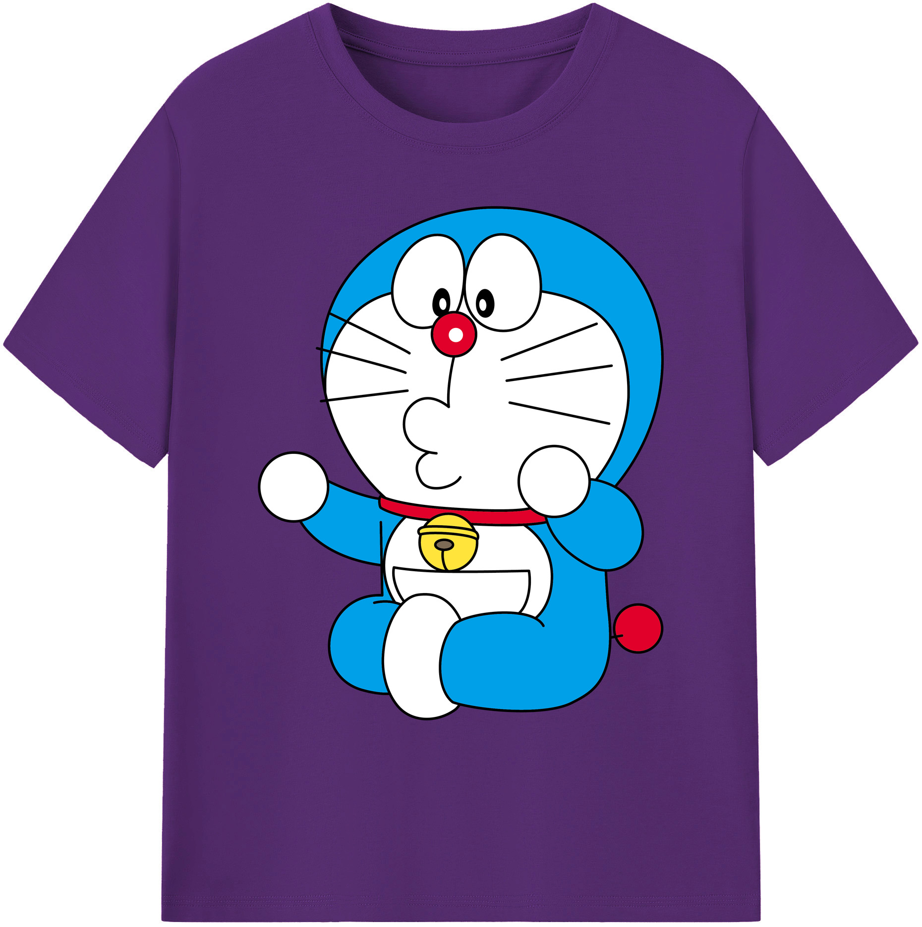 （画像用） ドラえもん Doraemon 綿100％ メンズ半袖Tシャツ｜肌触りやわらか＆通気性