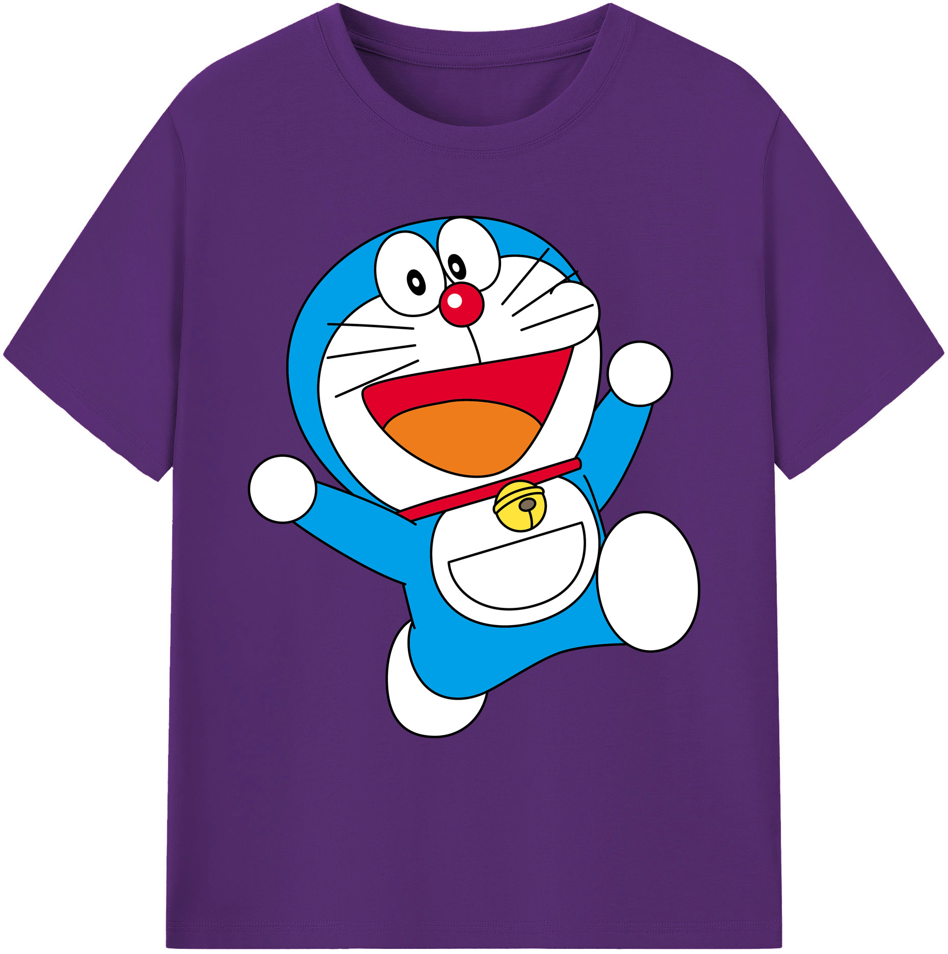 （画像用） ドラえもん Doraemon 綿100％ メンズ半袖Tシャツ｜肌触りやわらか＆通気性