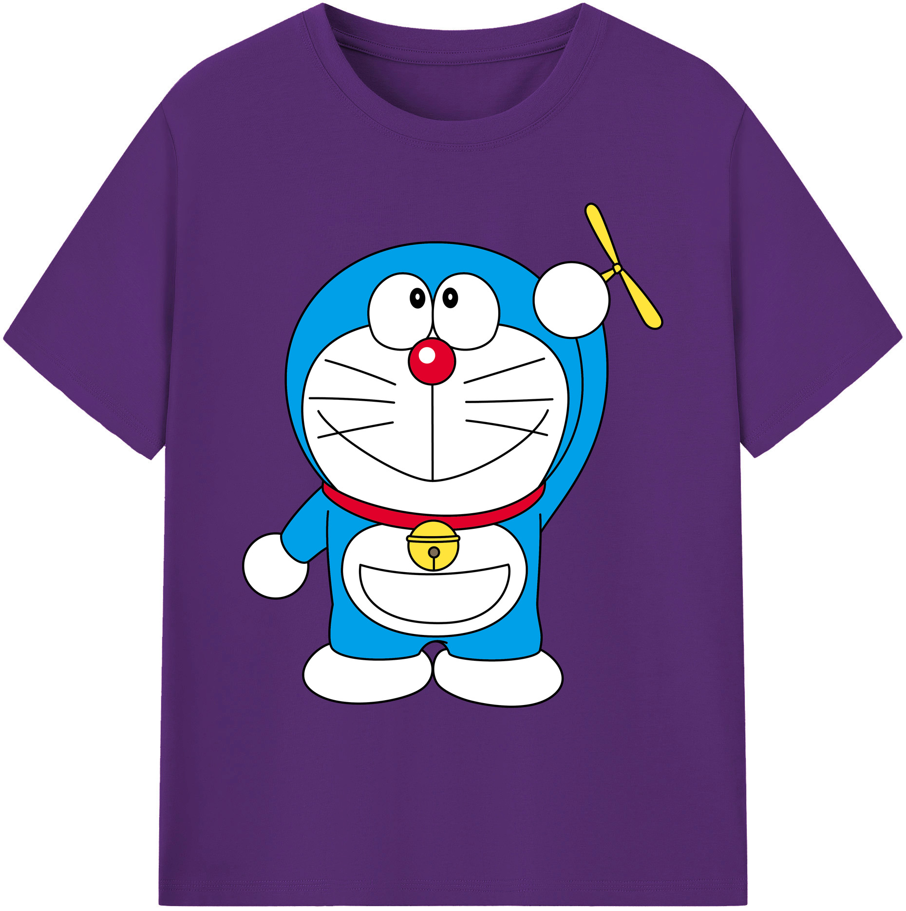 （画像用） ドラえもん Doraemon 綿100％ メンズ半袖Tシャツ｜肌触りやわらか＆通気性