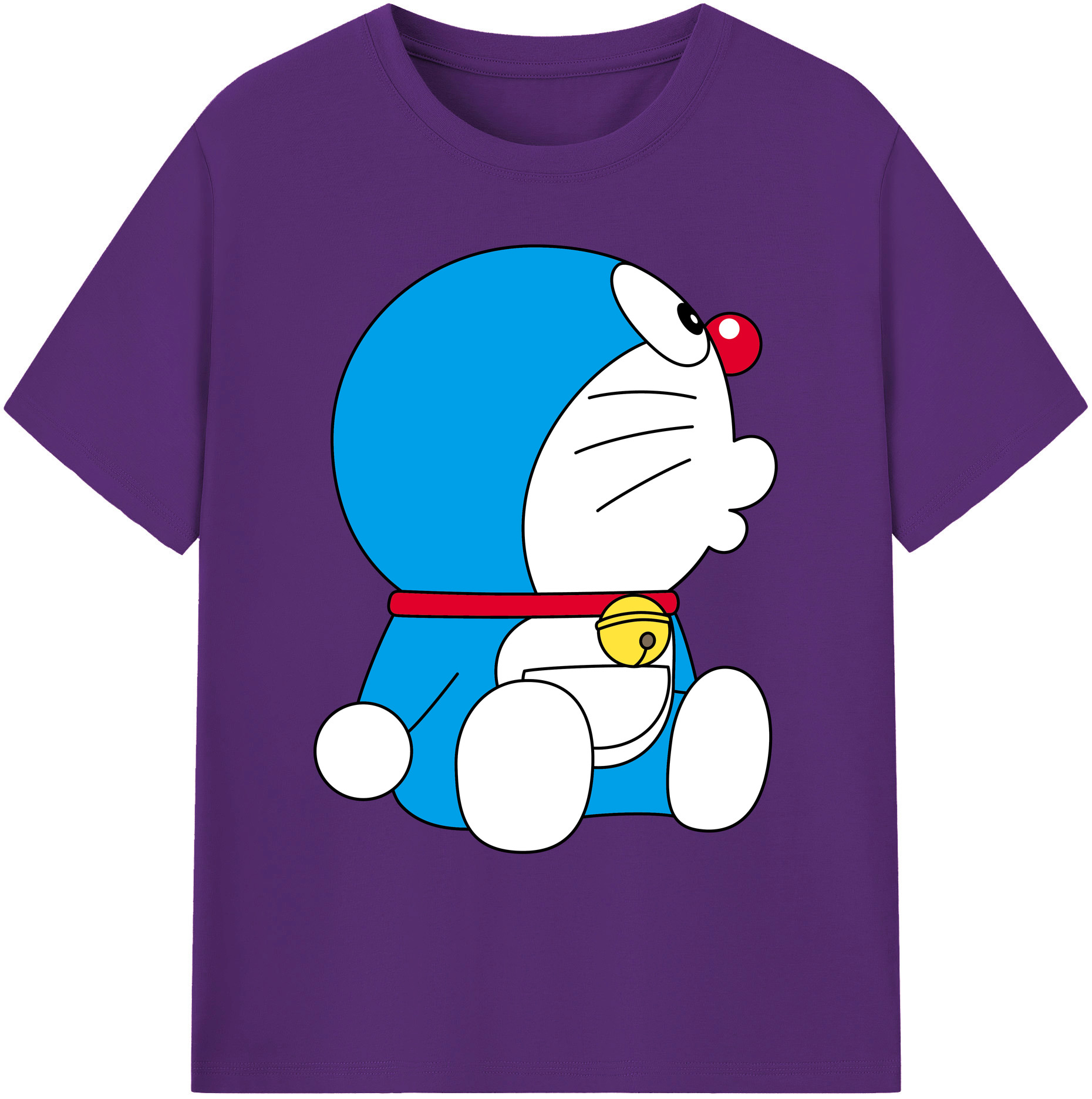 （画像用） ドラえもん Doraemon 綿100％ メンズ半袖Tシャツ｜肌触りやわらか＆通気性